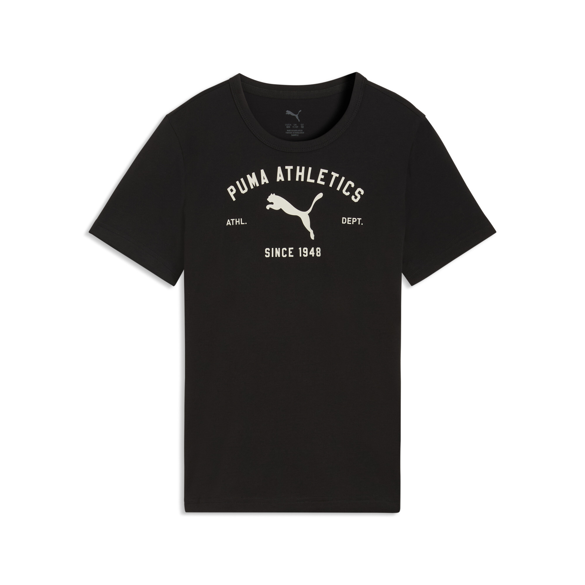 PUMA Class T-shirt met print voor Dames, Zwart, Maat 13-14Y thumbnail 3