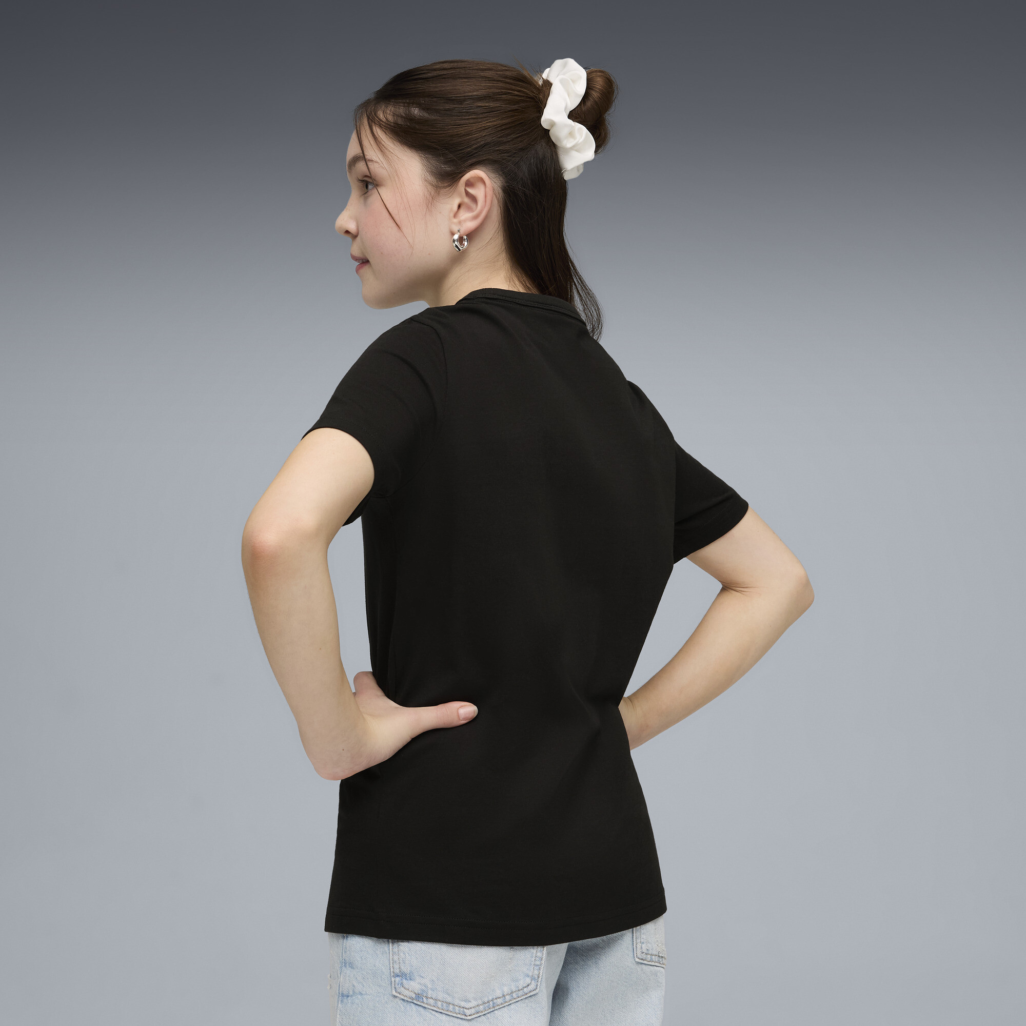 PUMA Class T-shirt met print voor Dames, Zwart, Maat 13-14Y thumbnail 5