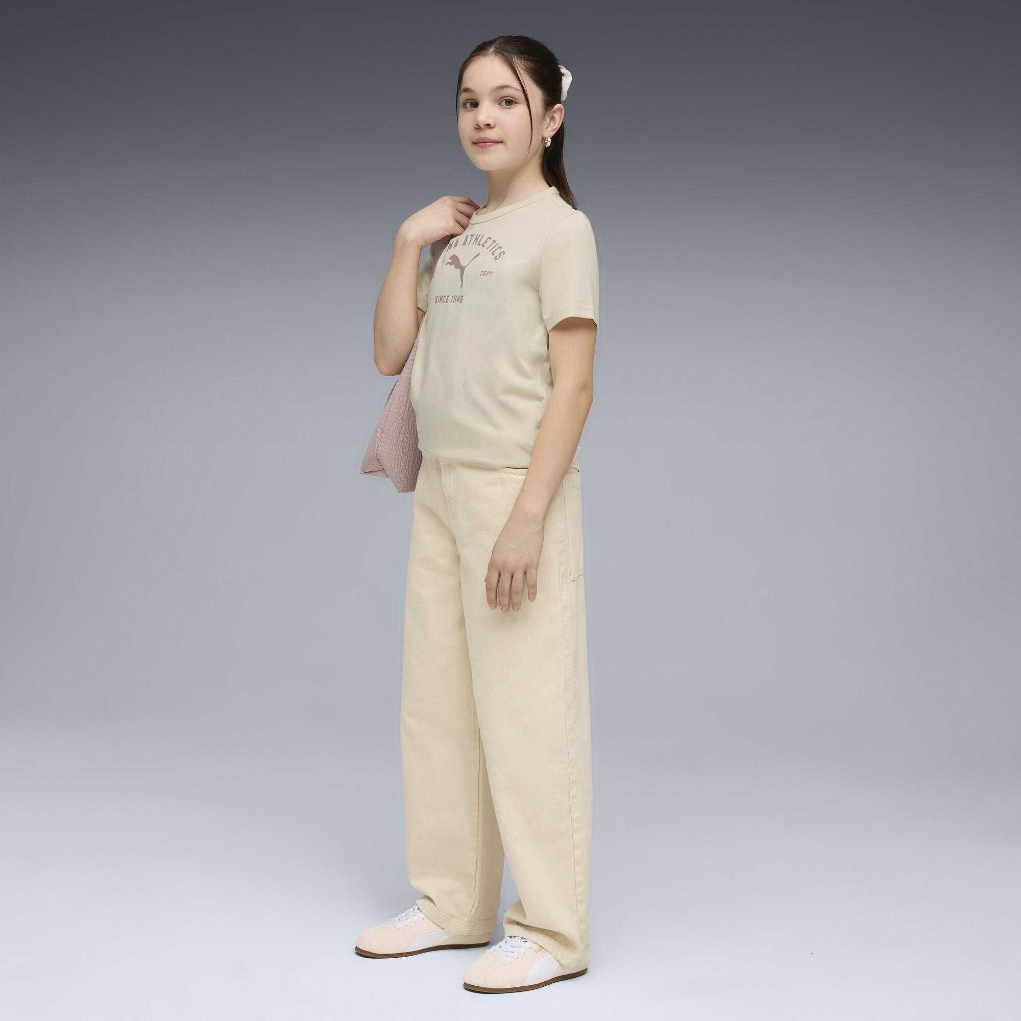 PUMA Class T-shirt met print voor Dames, Maat 7-8Y thumbnail 4