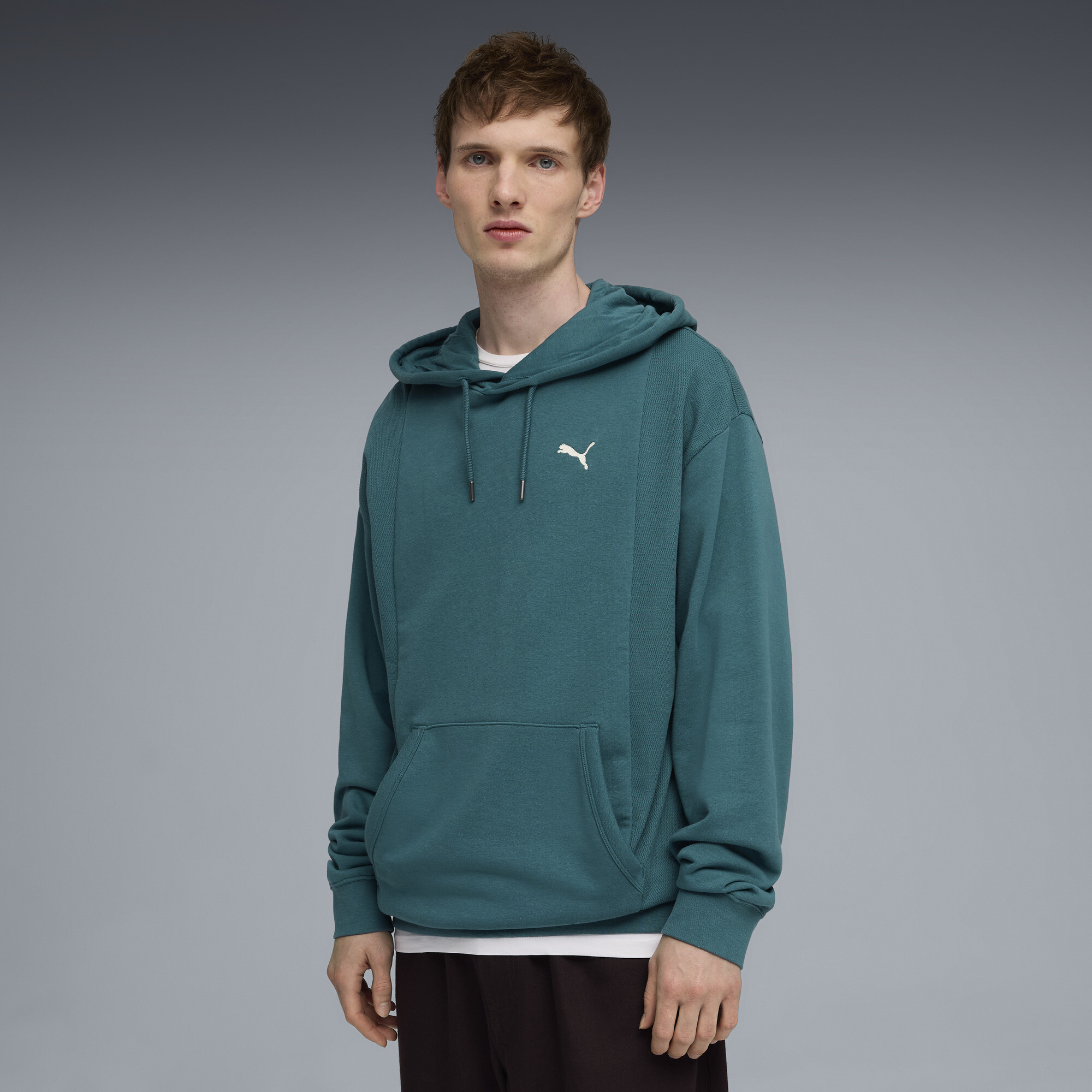 PUMA Class Men's Hoodie in Green, Size L