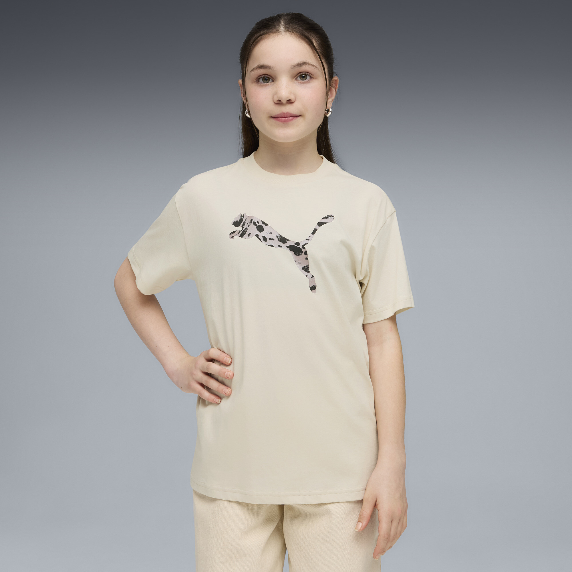 PUMA Essentials Graphics Animal T-shirt voor Dames, Maat 13-14Y thumbnail 4