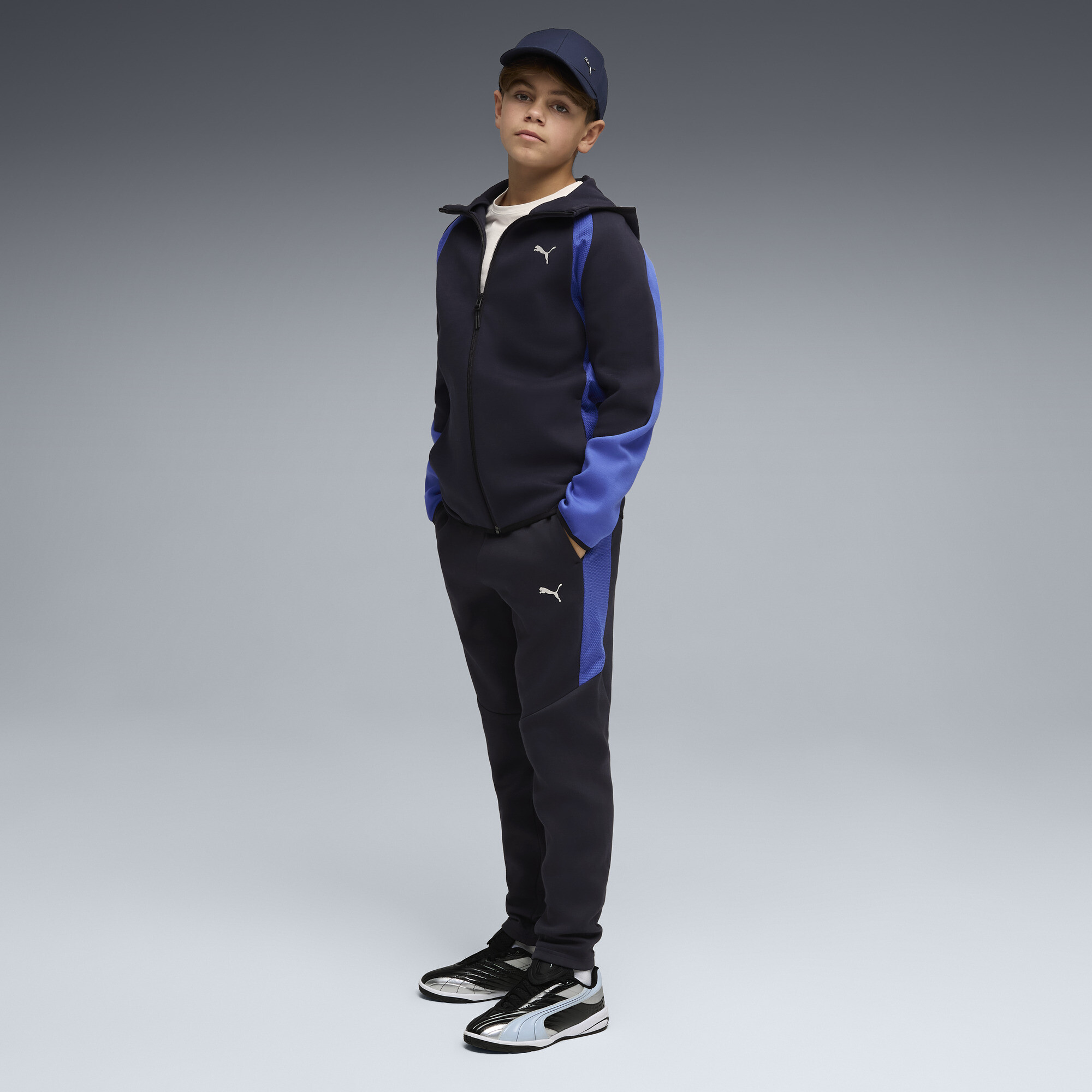 PUMA Evostripe broek voor Heren, Blauw, Maat 11-12Y thumbnail 2