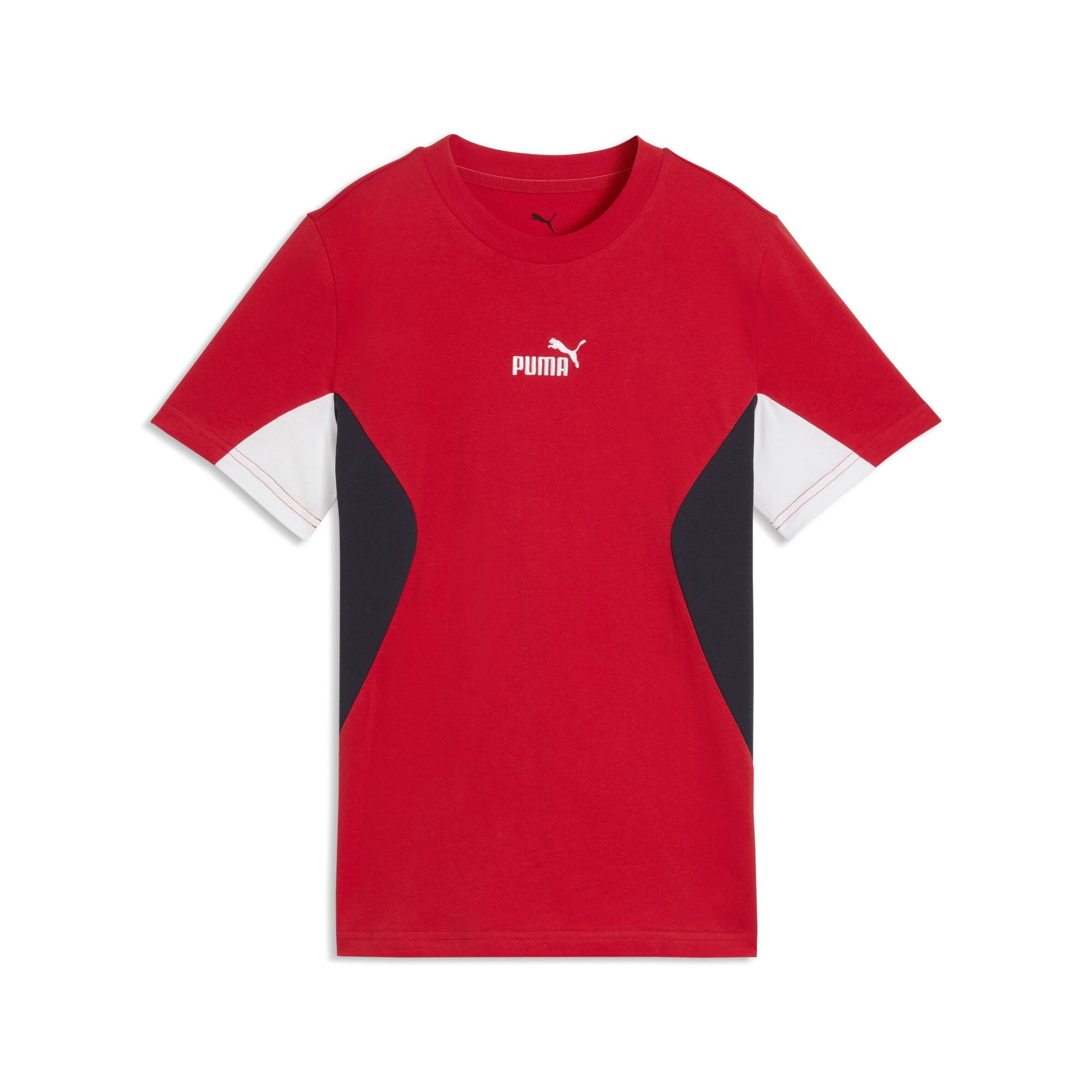 PUMA Essentials Block T-shirt voor Heren, Rood, Maat 9-10Y thumbnail 3