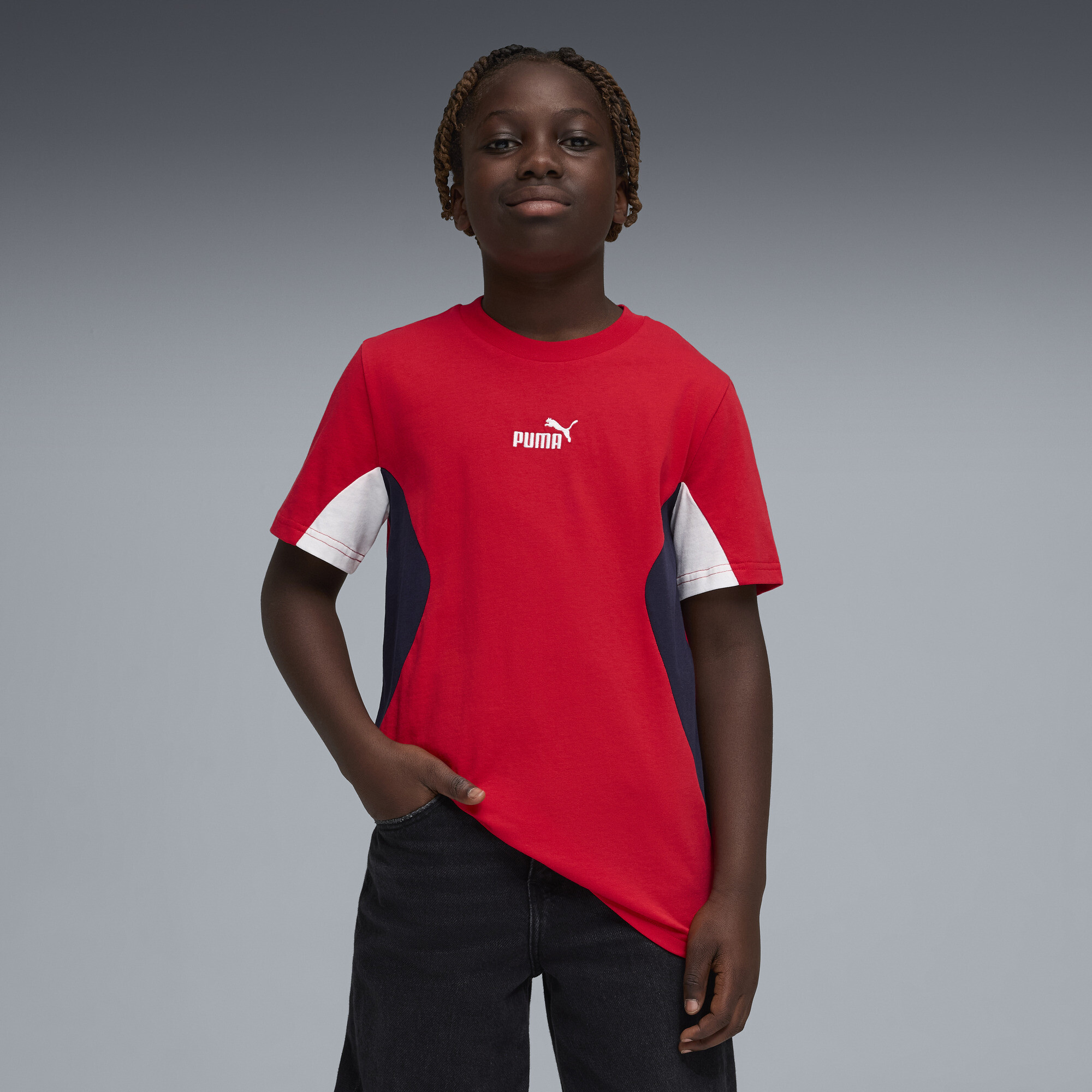 T shirt enfant Puma ESS BLOCK Tee 9 / - vue 2