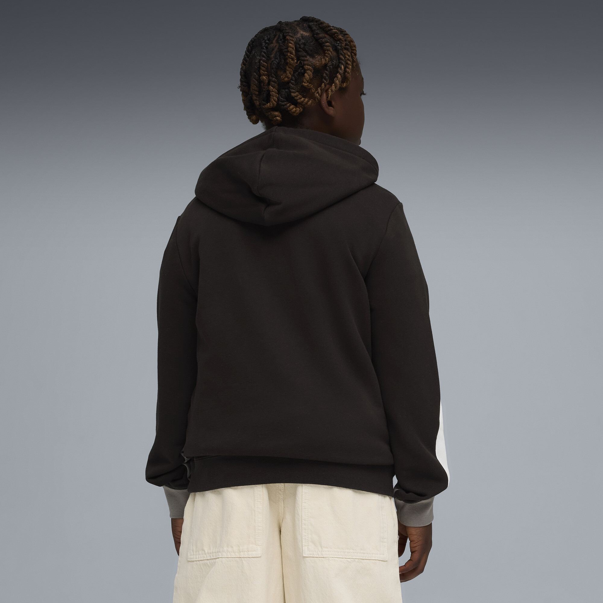 PUMA Essentials Block hoodie voor Heren, Zwart, Maat 9-10Y thumbnail 3