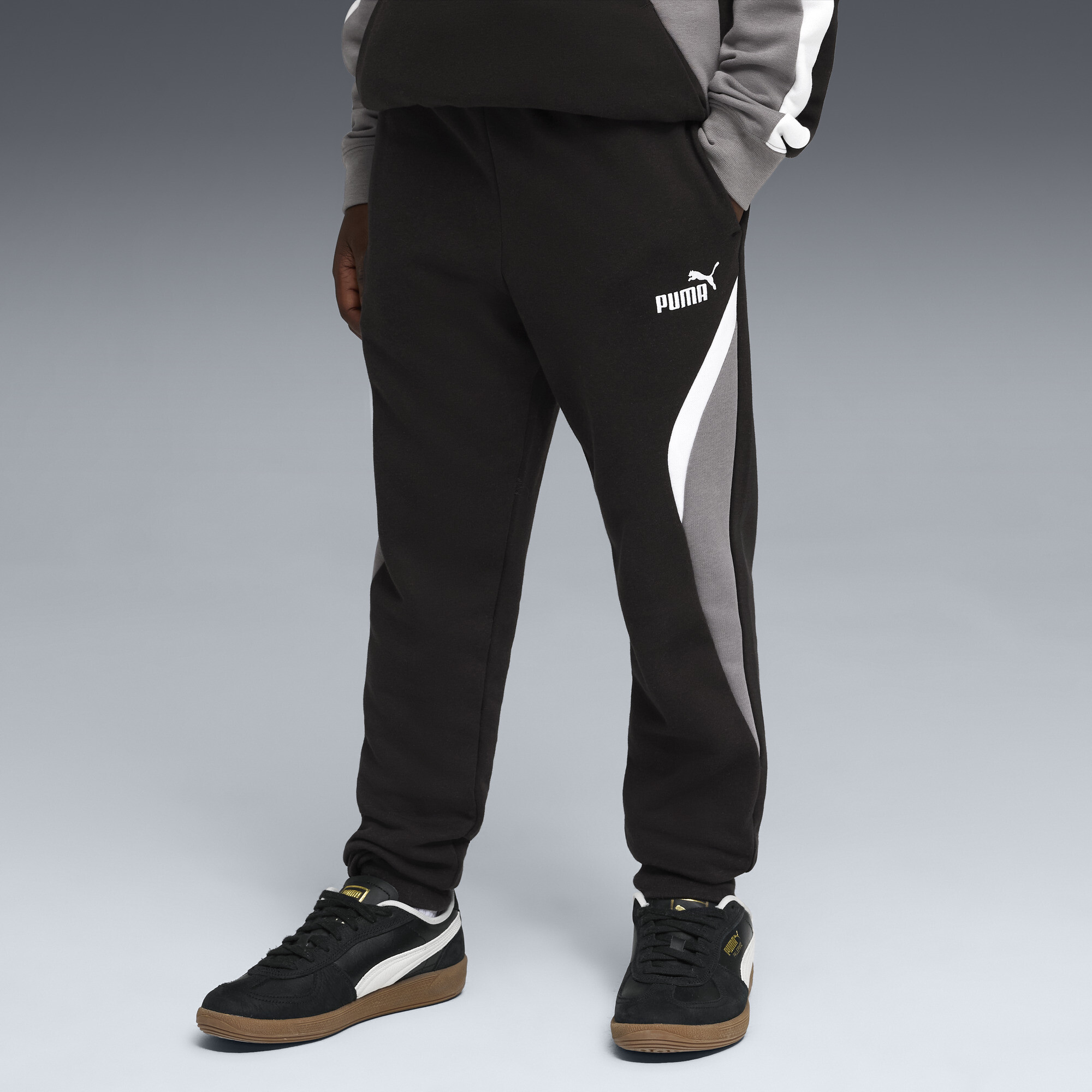 PUMA Essentials+ Block sweatpant voor Heren, Zwart, Maat 15-16Y thumbnail 4