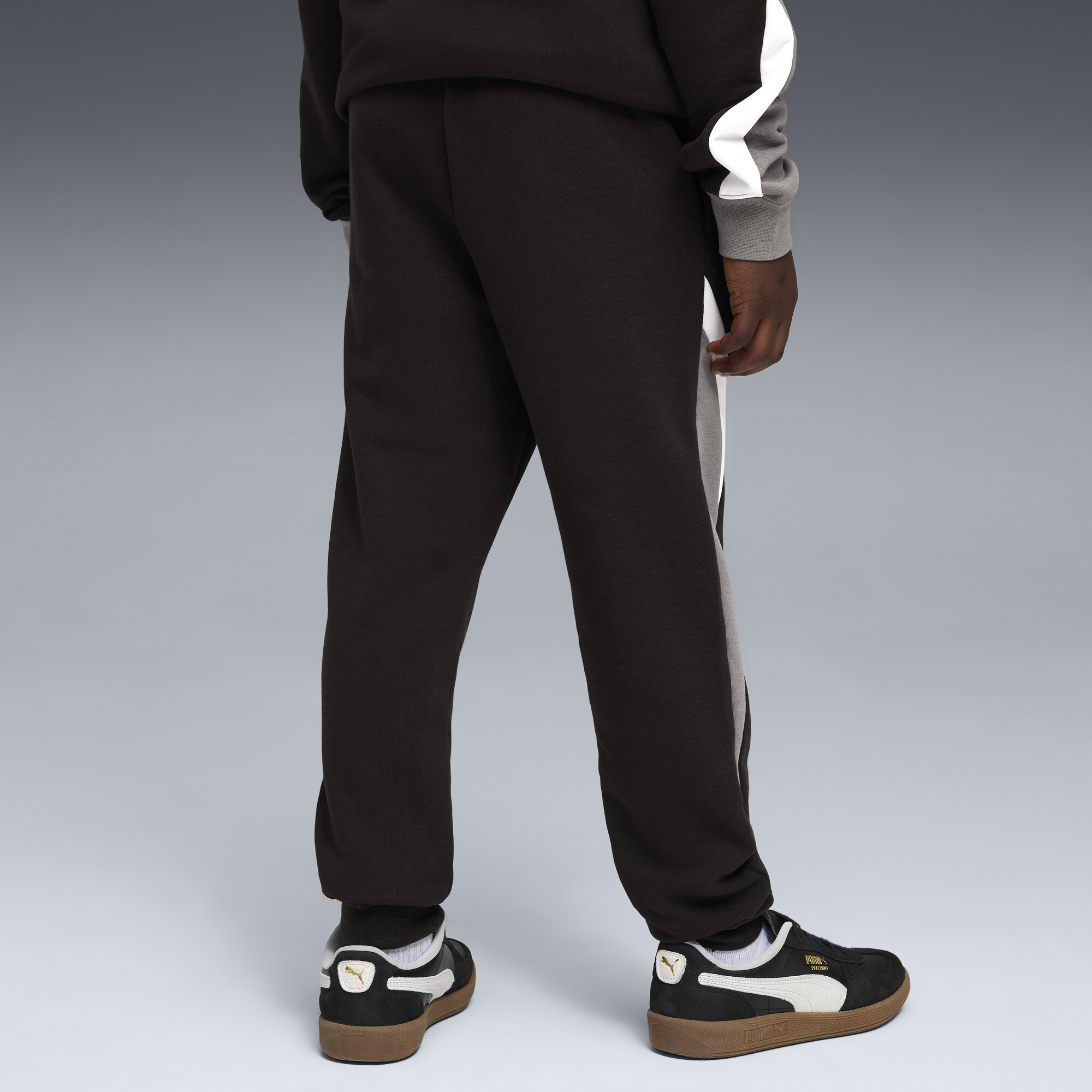 PUMA Essentials+ Block sweatpant voor Heren, Zwart, Maat 15-16Y thumbnail 3