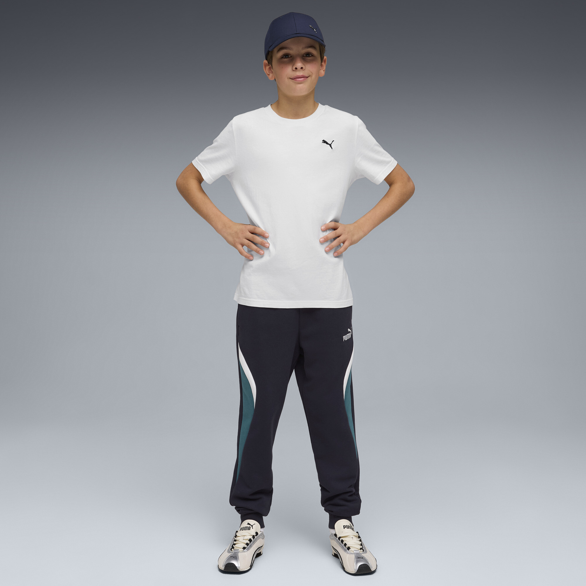 PUMA Essentials+ Block sweatpant voor Heren, Blauw, Maat 7-8Y thumbnail 2