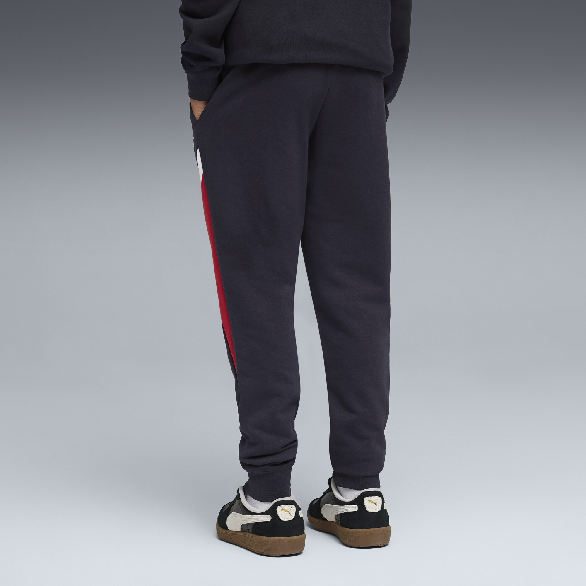 PUMA Essentials+ Block sweatpant voor Heren, Blauw/Rood, Maat 9-10Y thumbnail 3