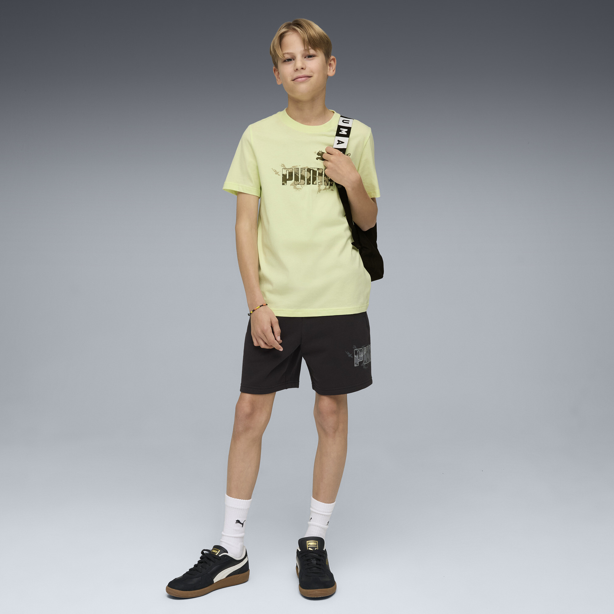 PUMA Essentials camouflage T-shirt voor Heren, Maat 15-16Y thumbnail 4