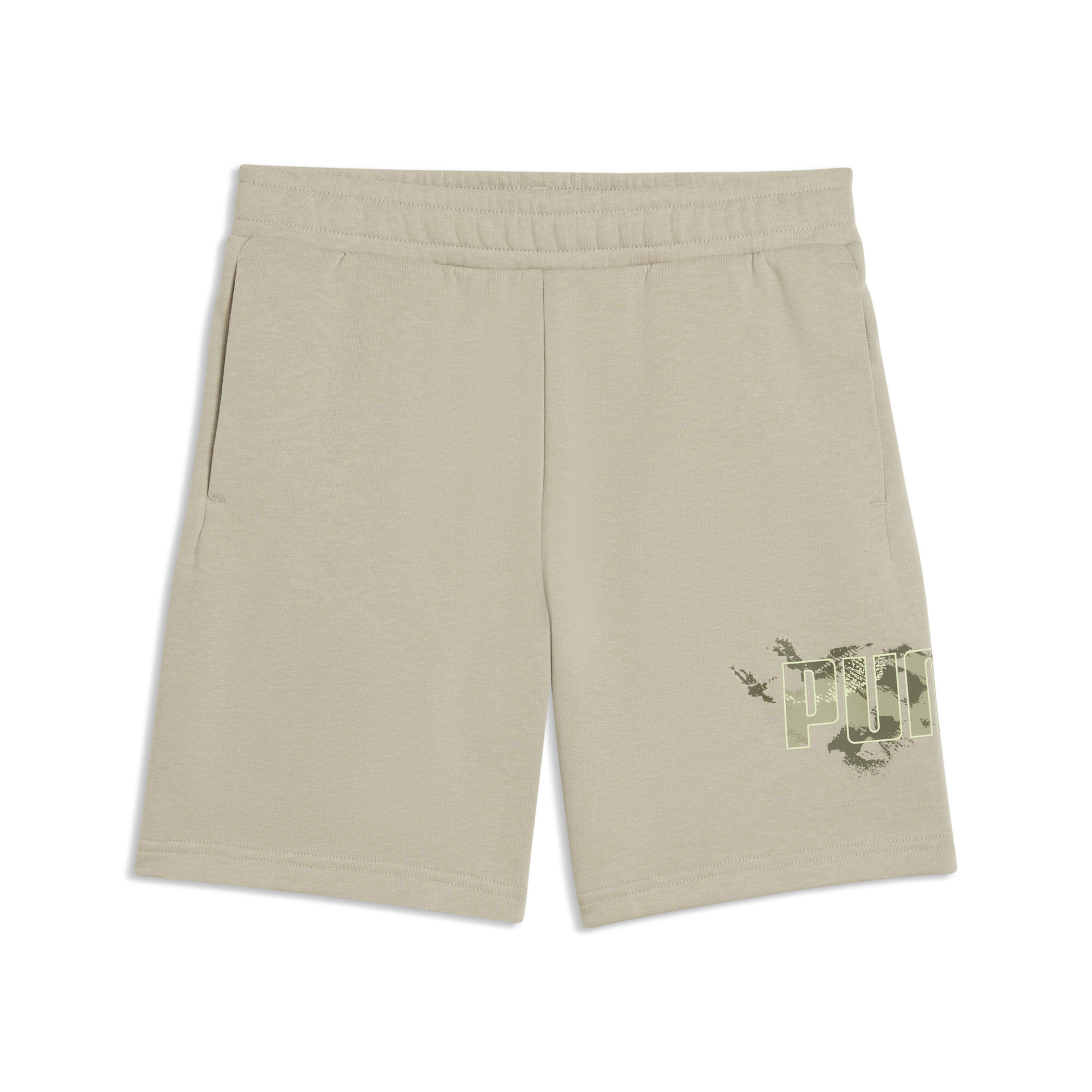 PUMA Essentials Camo short voor Heren, Beige/Grijs, Maat 11-12Y thumbnail 3