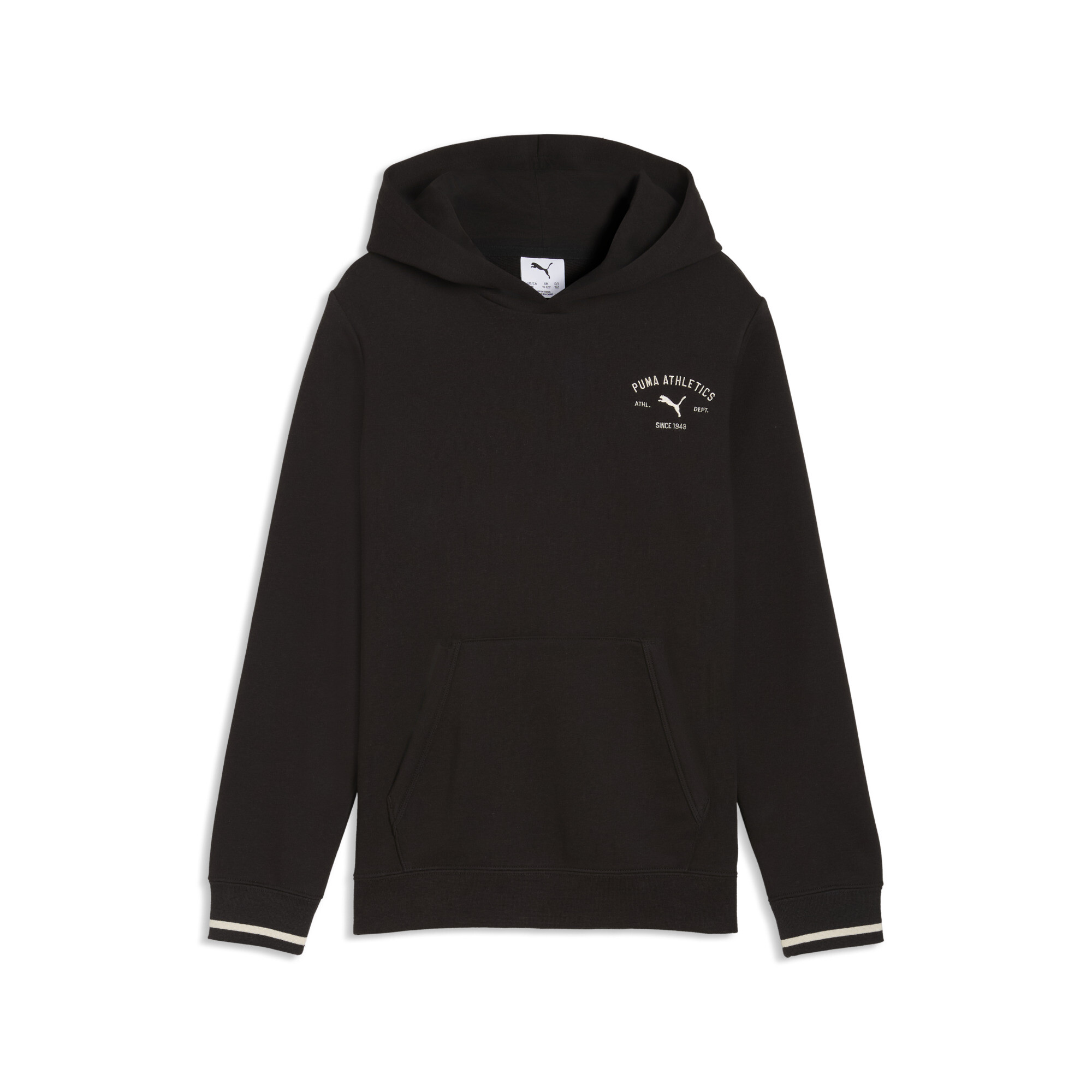 PUMA Class hoodie met print voor Heren, Zwart, Maat 9-10Y