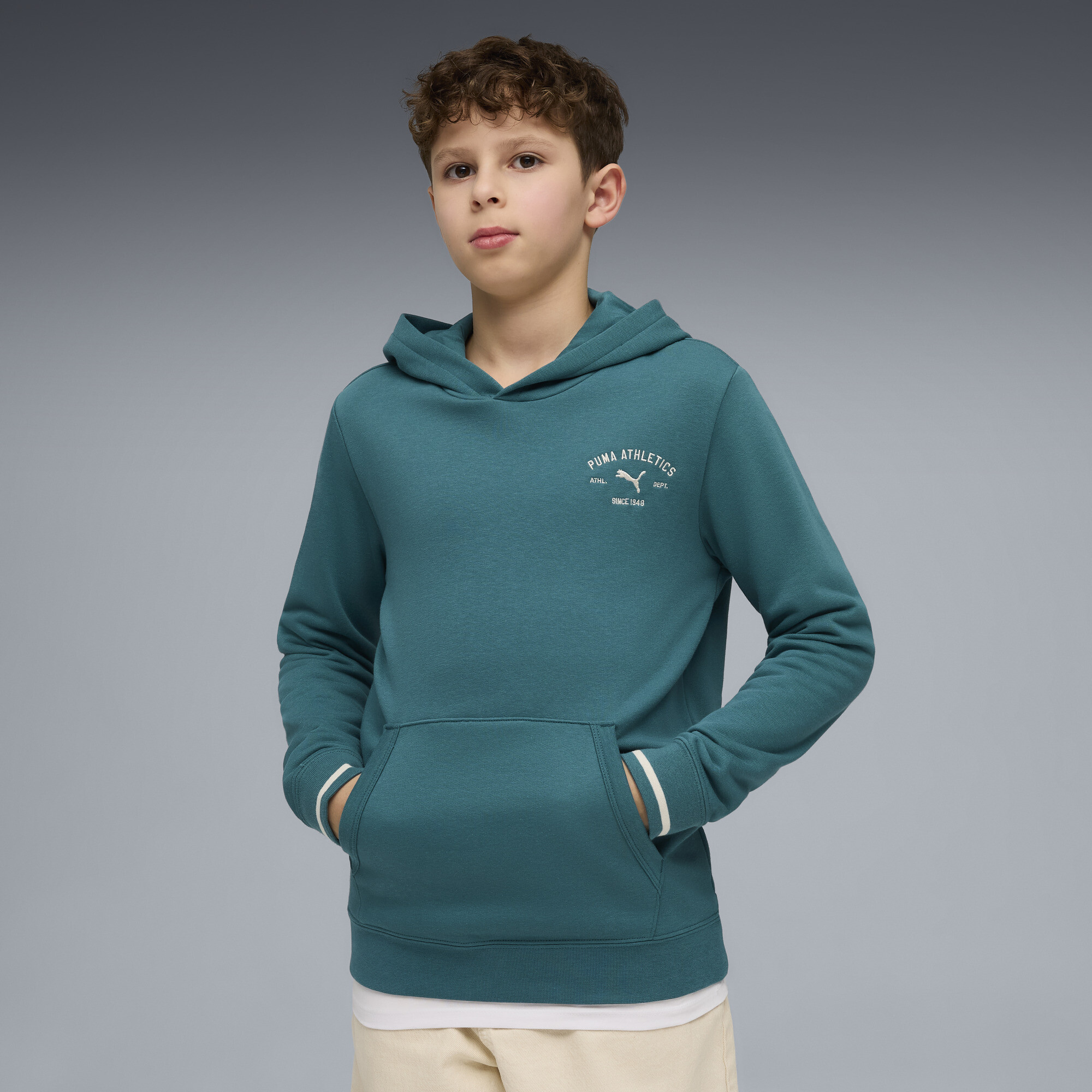 PUMA Class hoodie met print voor Heren, Maat 13-14Y thumbnail 3