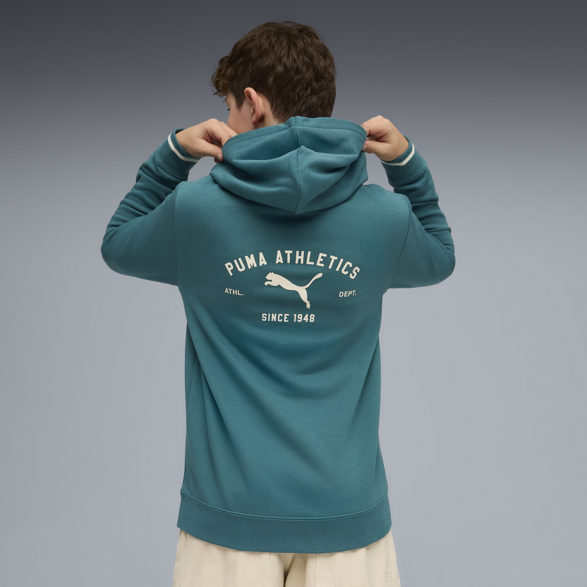 PUMA Class hoodie met print voor Heren, Maat 13-14Y thumbnail 2