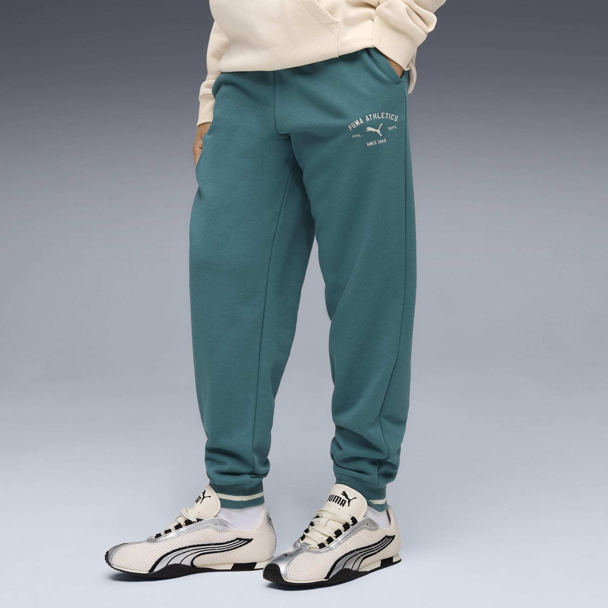 PUMA Class sweatpants met opdruk voor Heren, Maat 7-8Y