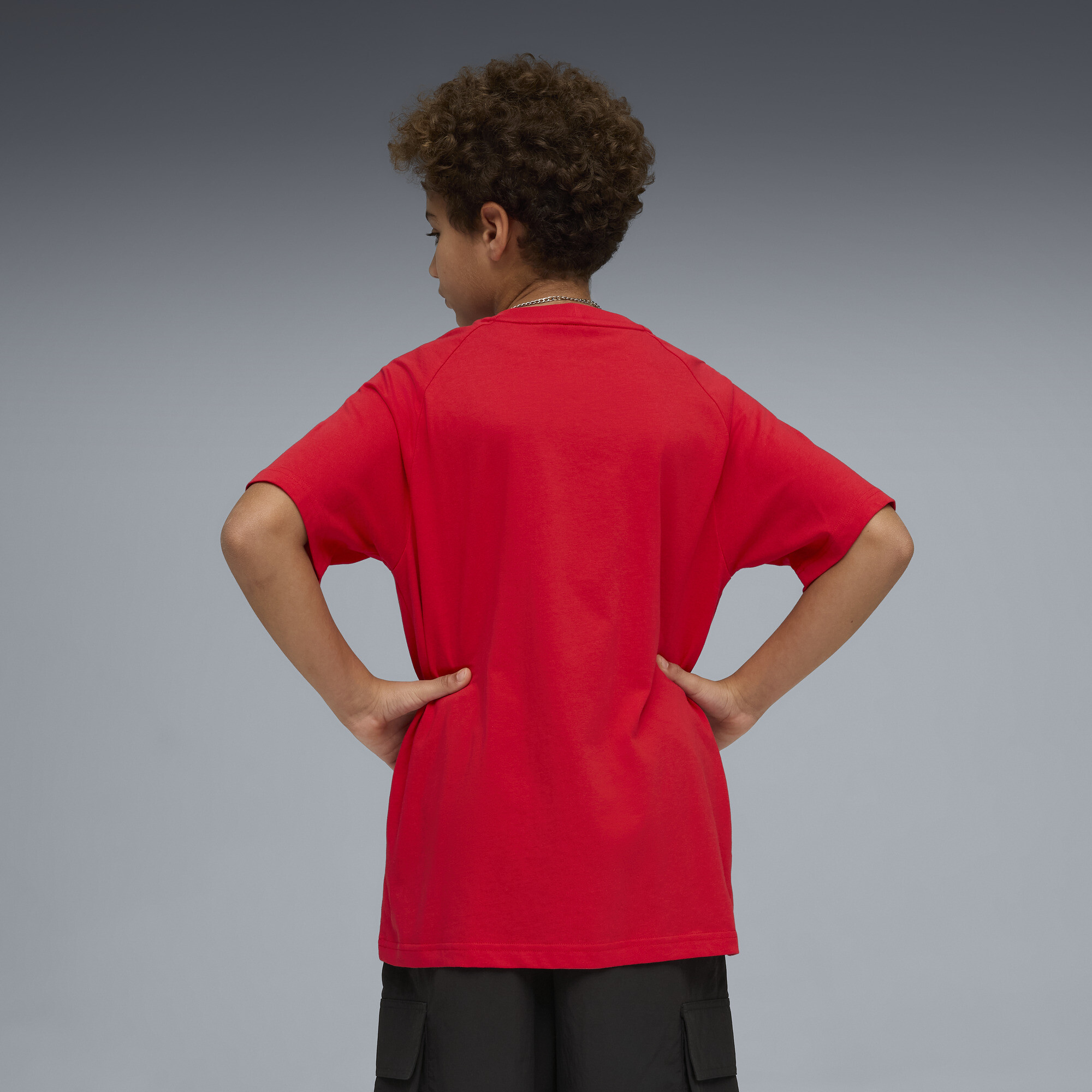 PUMA Sport relaxed T-shirt voor Heren, Rood, Maat 9-10Y thumbnail 3