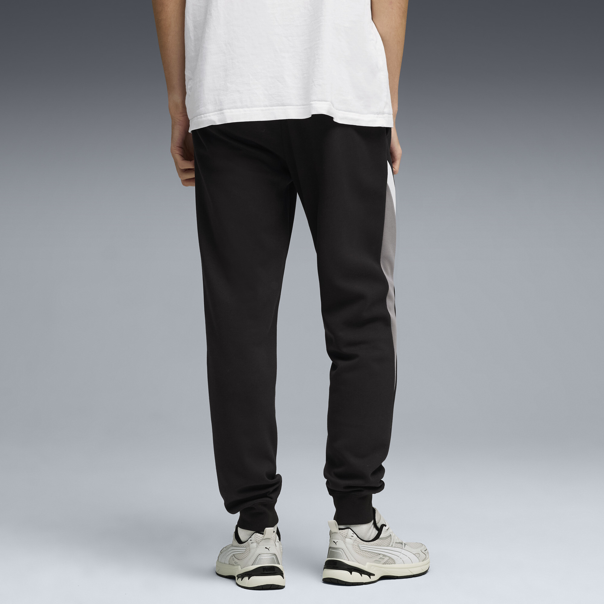 PUMA Essentials Colourblock sweatpants voor Heren, Zwart, Maat XS thumbnail 5