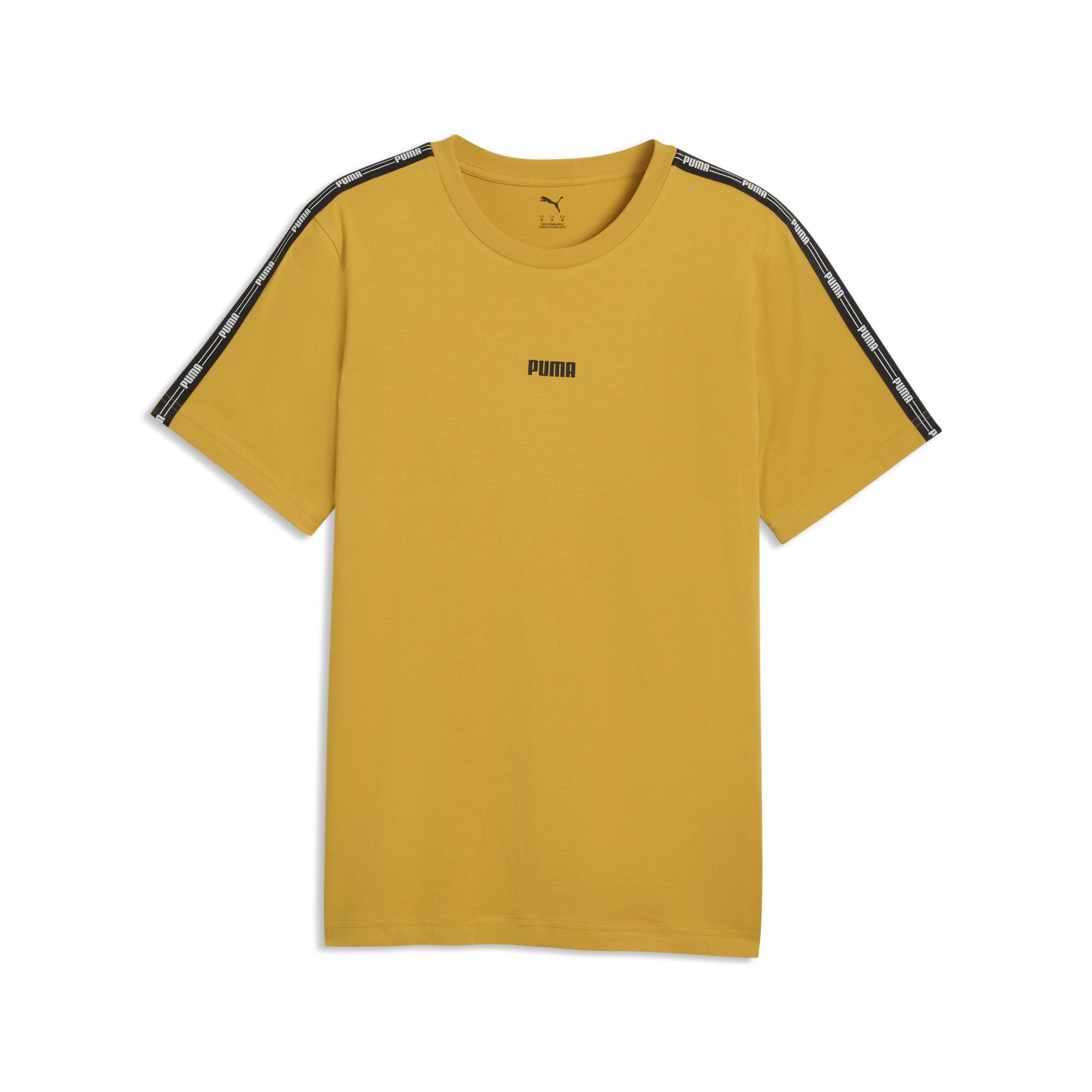 PUMA Tape T-shirt voor Heren, Goud, Maat XL