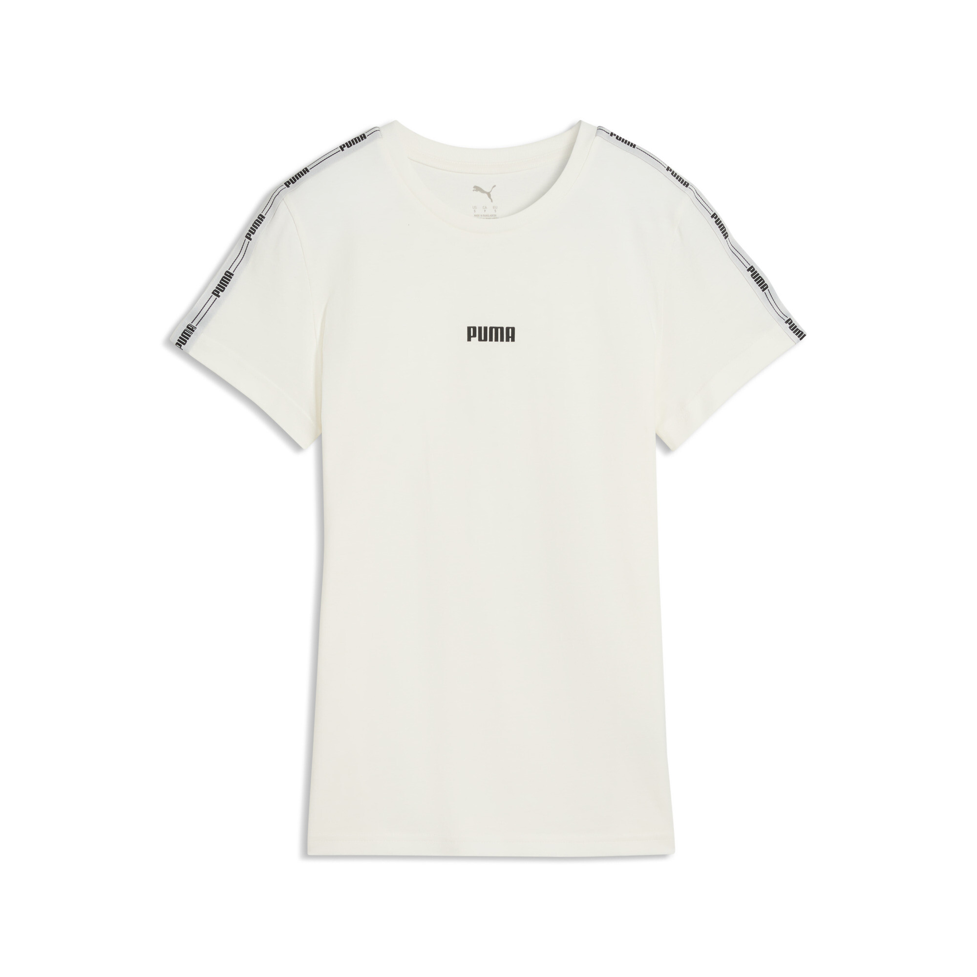 PUMA Tape T-shirt voor Dames, Wit, Maat 3XL