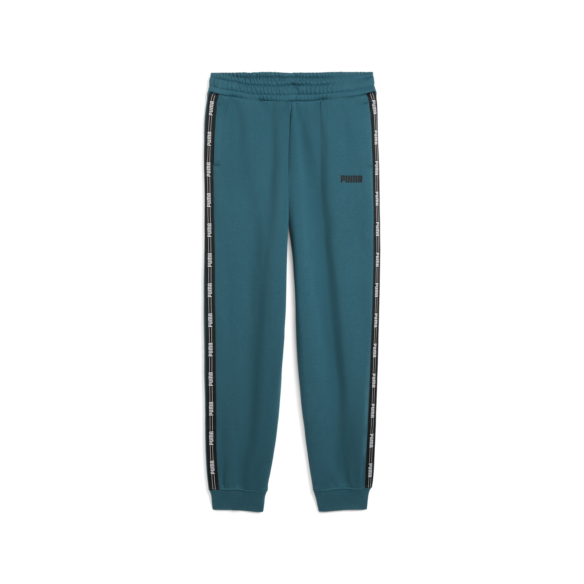 PUMA Tape Fleece Broek Jeugd voor Heren, Groen, Maat 9-10Y