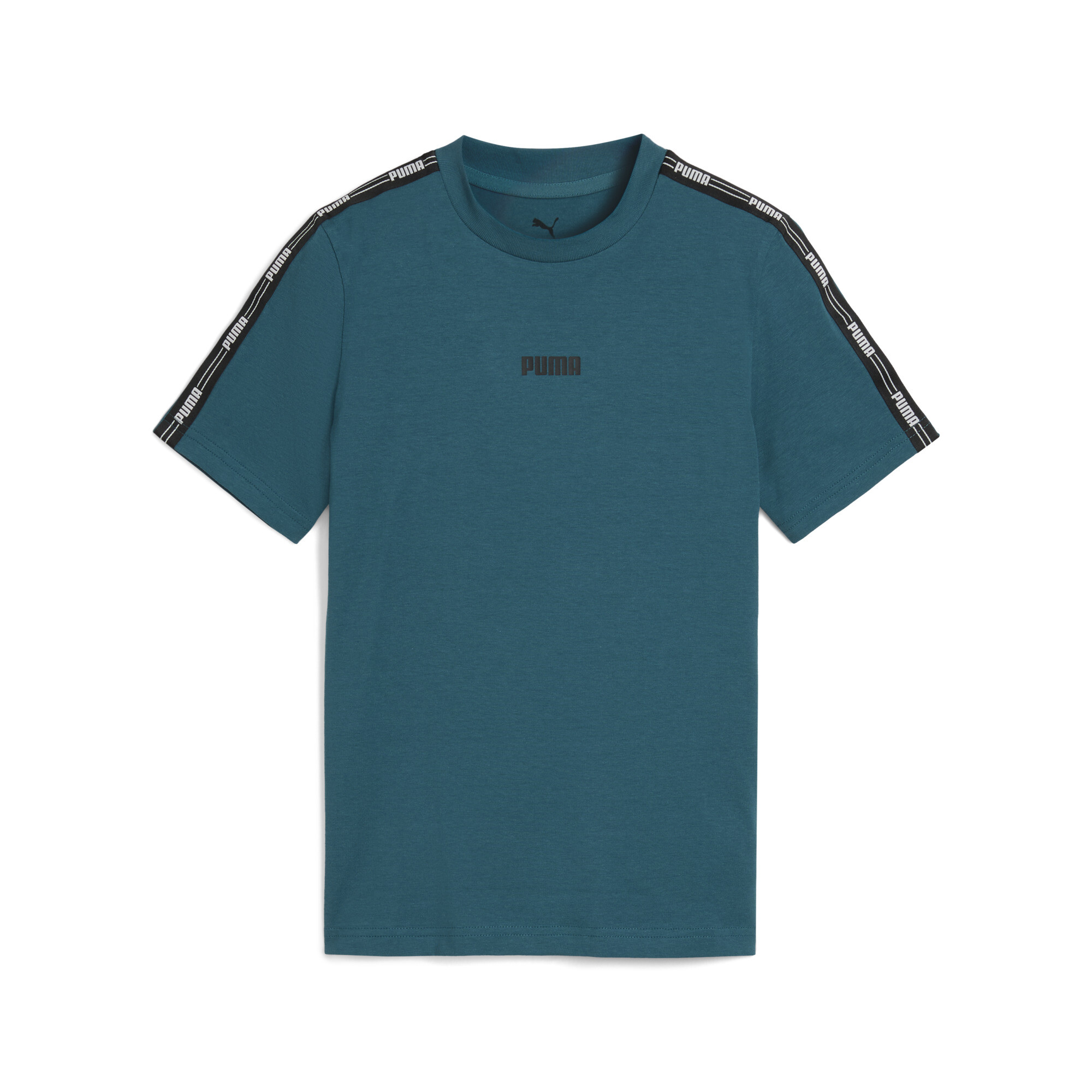 PUMA Tape T-shirt voor Heren, Groen, Maat 11-12Y