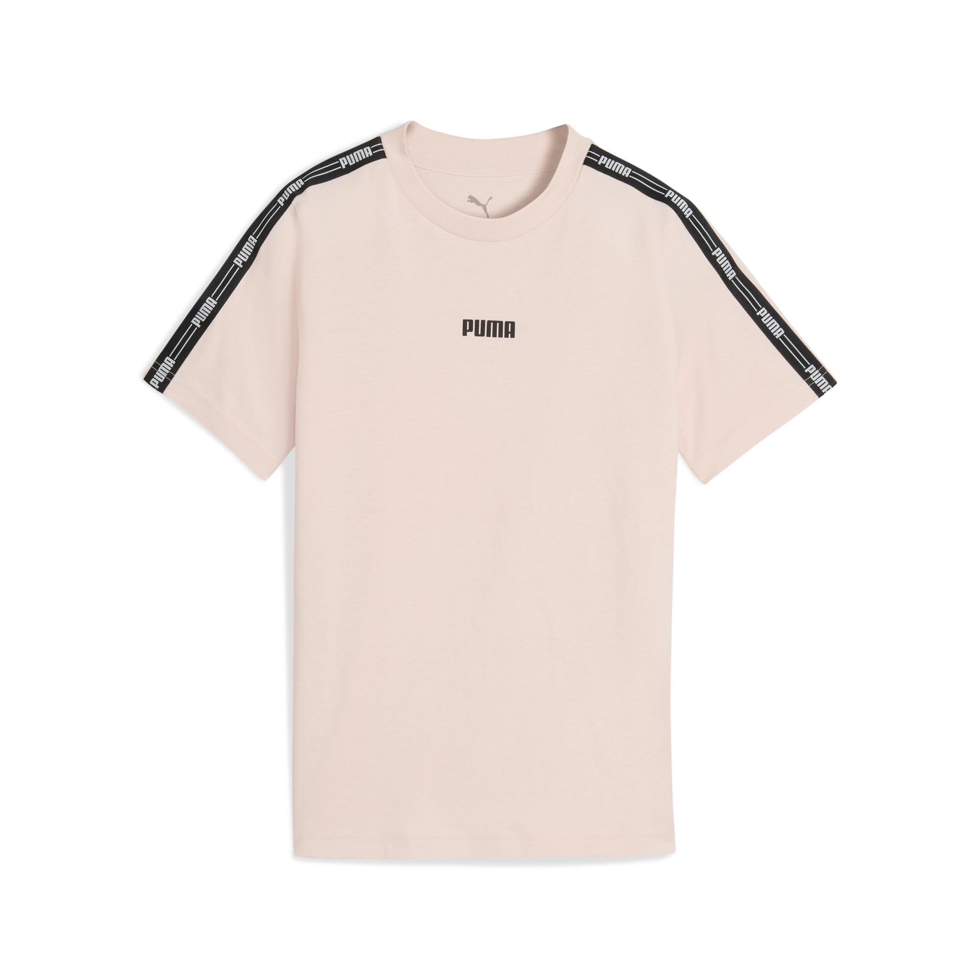 PUMA Tape T-shirt voor Dames, Roze, Maat 11-12Y