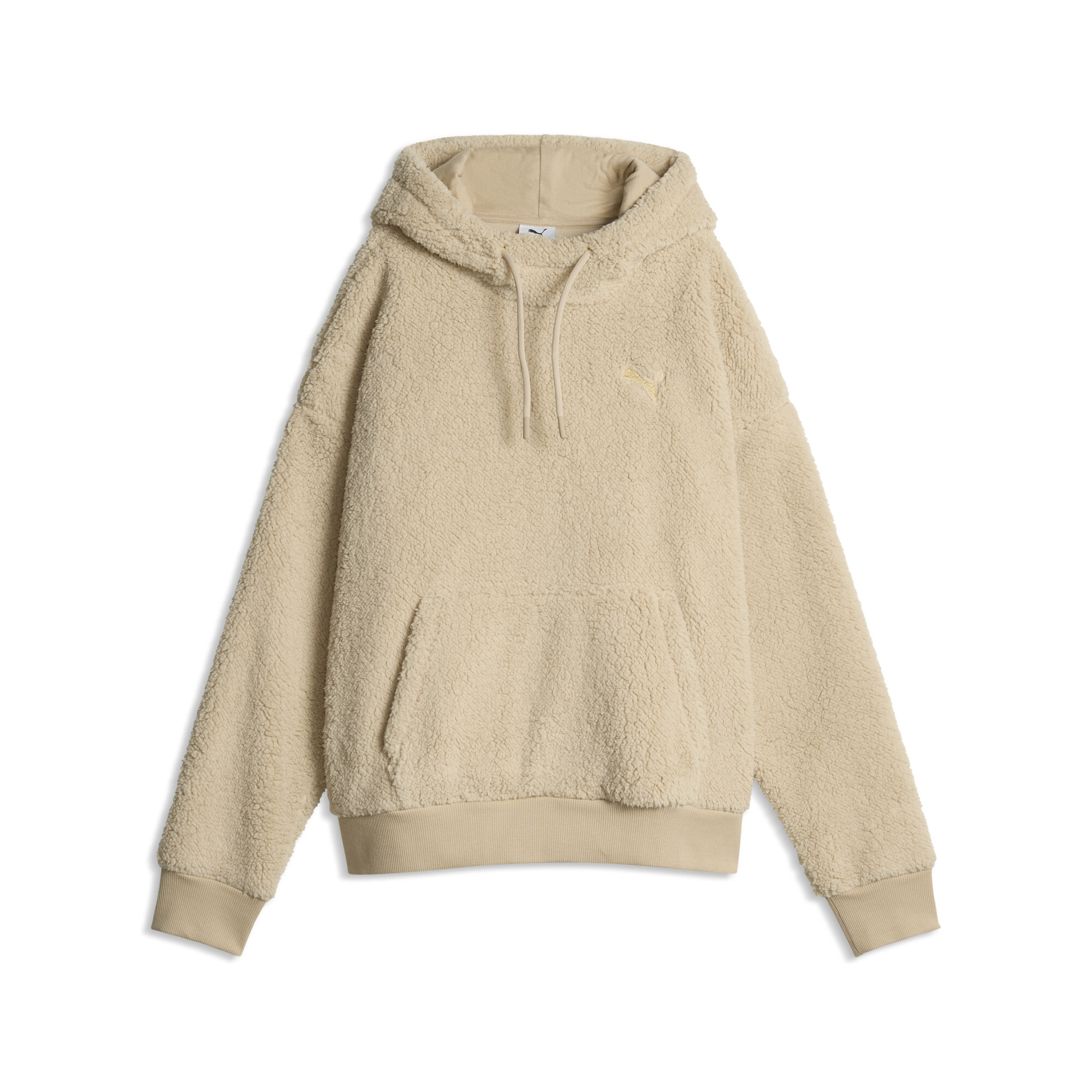 PUMA Damska bluza Sherpa o luźnym kroju, Odzież, Beżowy, M