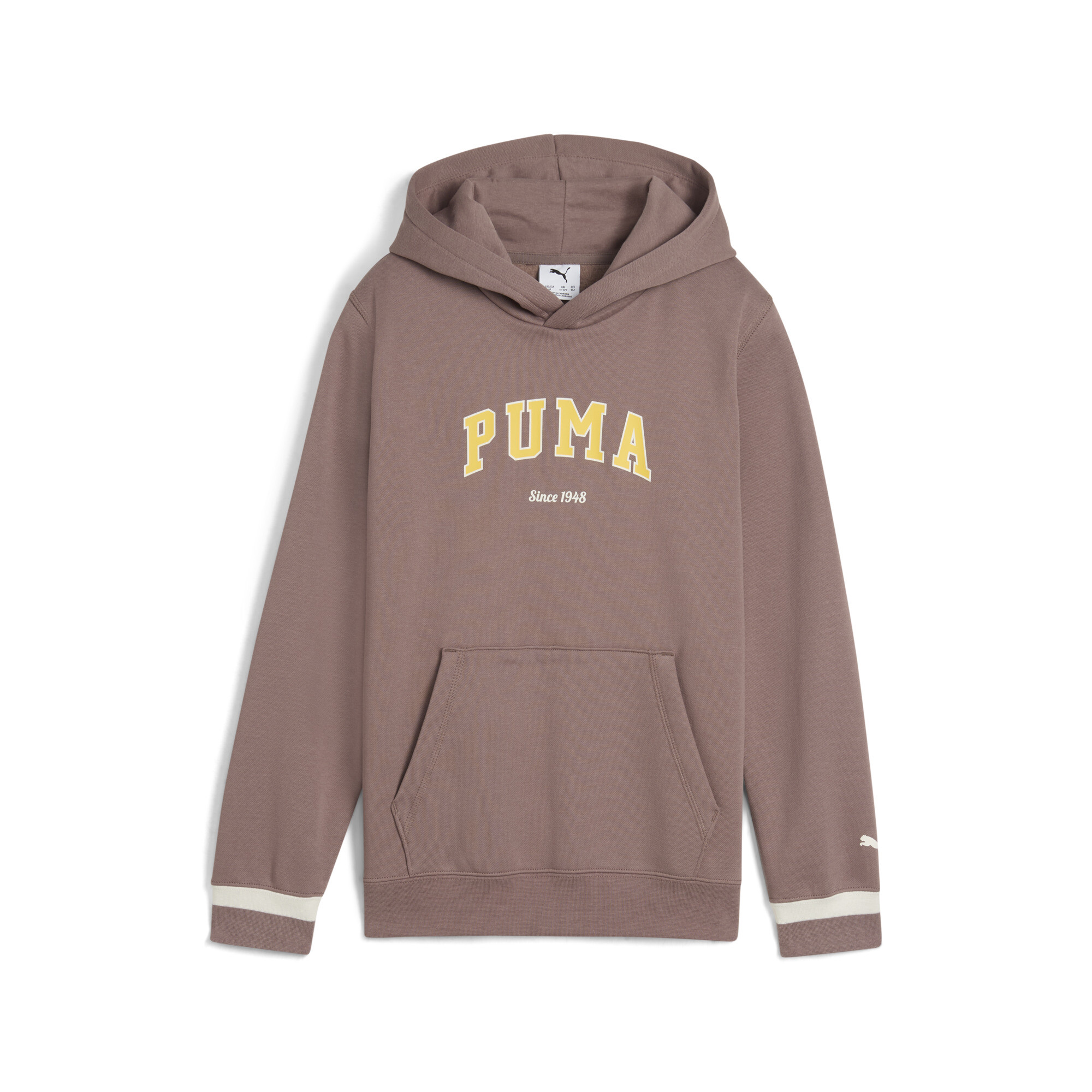 PUMA Varsity hoodie FL W voor Heren, Bruin, Maat 11-12Y