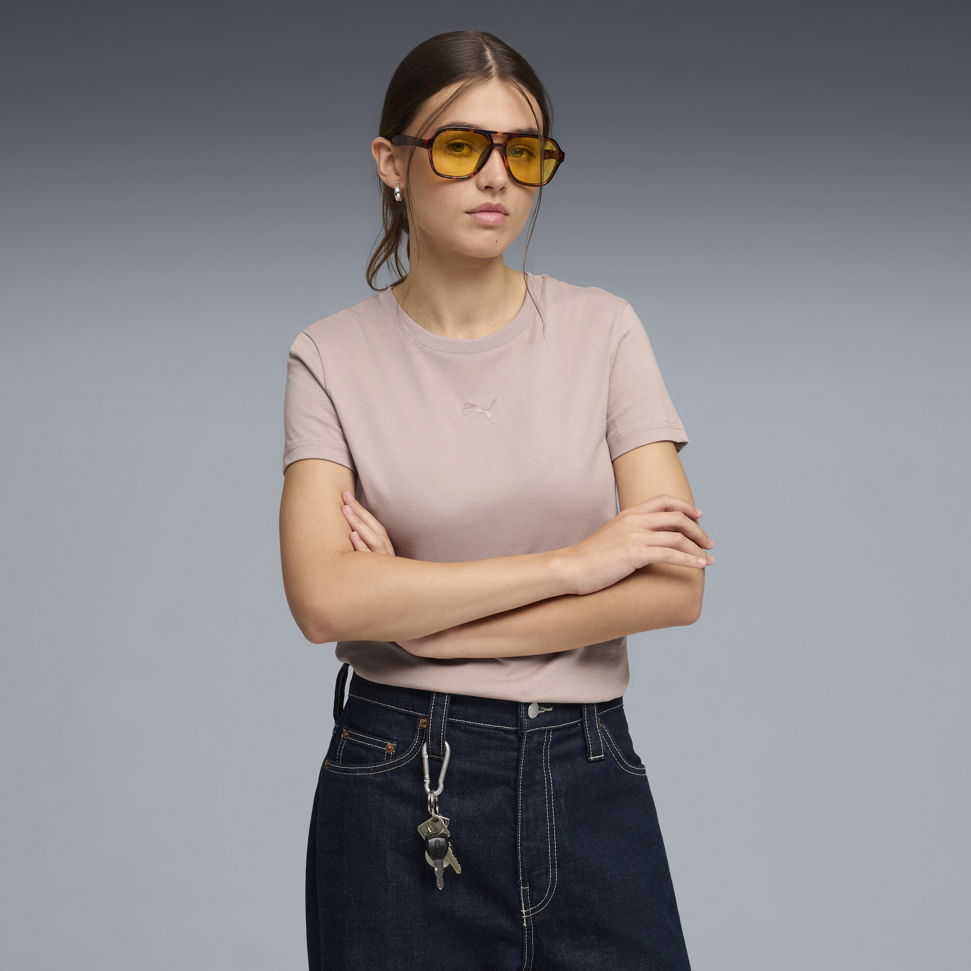 T shirt Puma ESS Catc Logo Tee US - vue 4