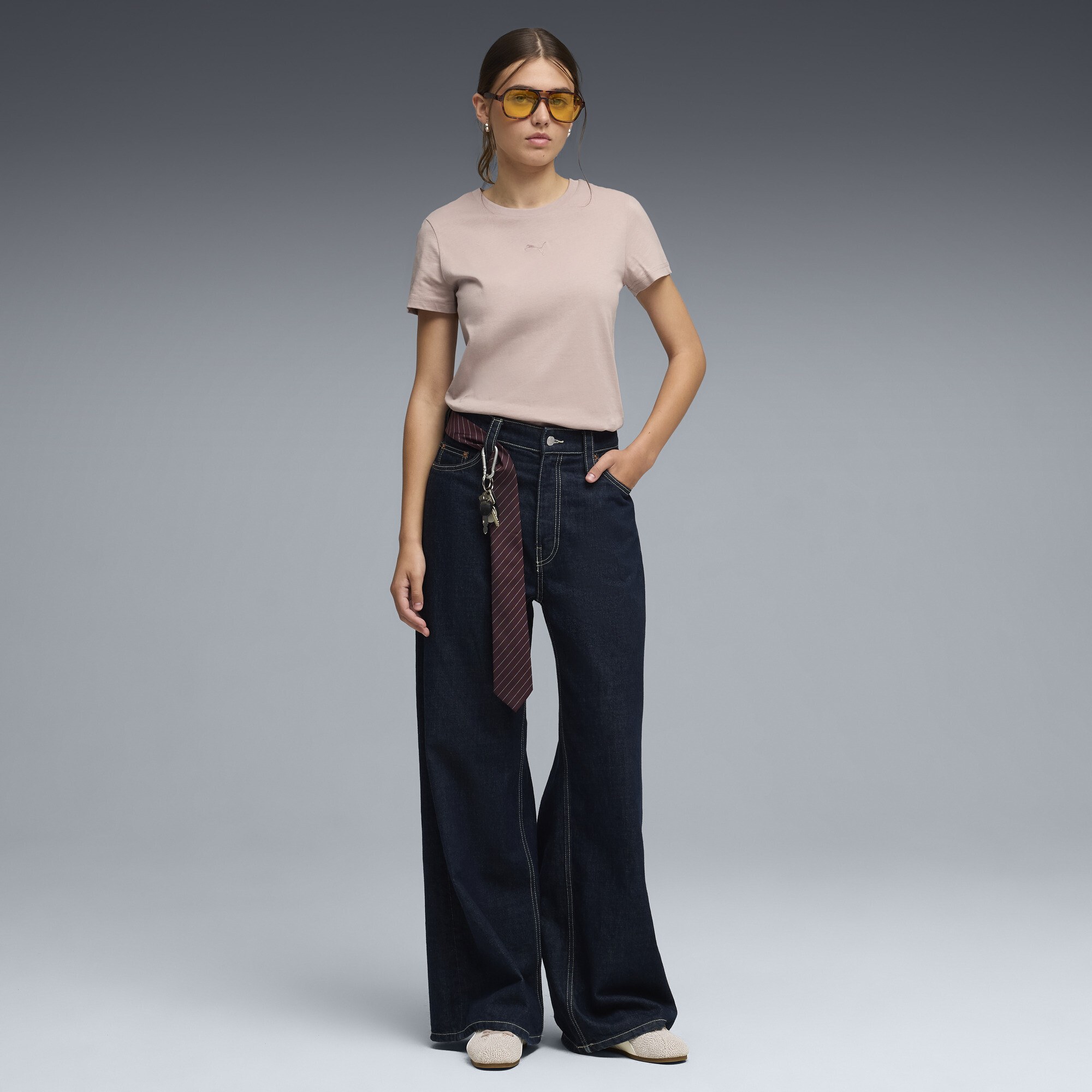 PUMA Essentials T-shirt voor Dames, Roze, Maat XS thumbnail 4