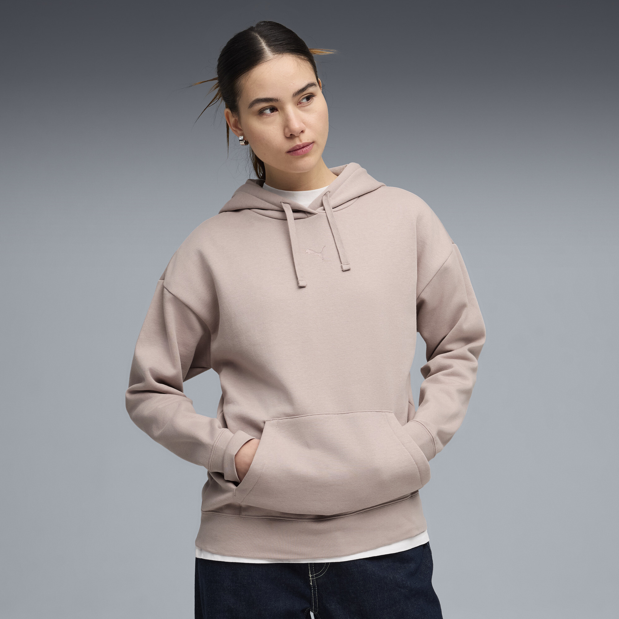PUMA Hoodie en molleton décontracté Essentials Femme Vêtements