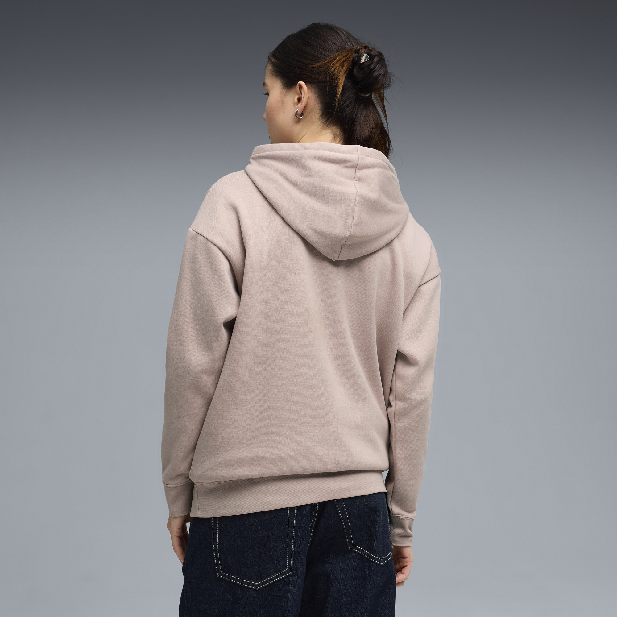 PUMA Essentials relaxte hoodie van fleece voor Dames, Roze, Maat L thumbnail 5