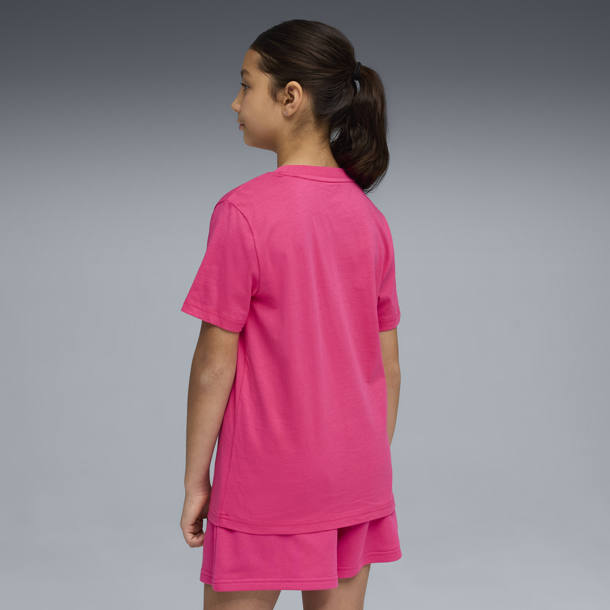 PUMA Essentials T-shirt voor Dames, Roze, Maat 5-6Y thumbnail 3