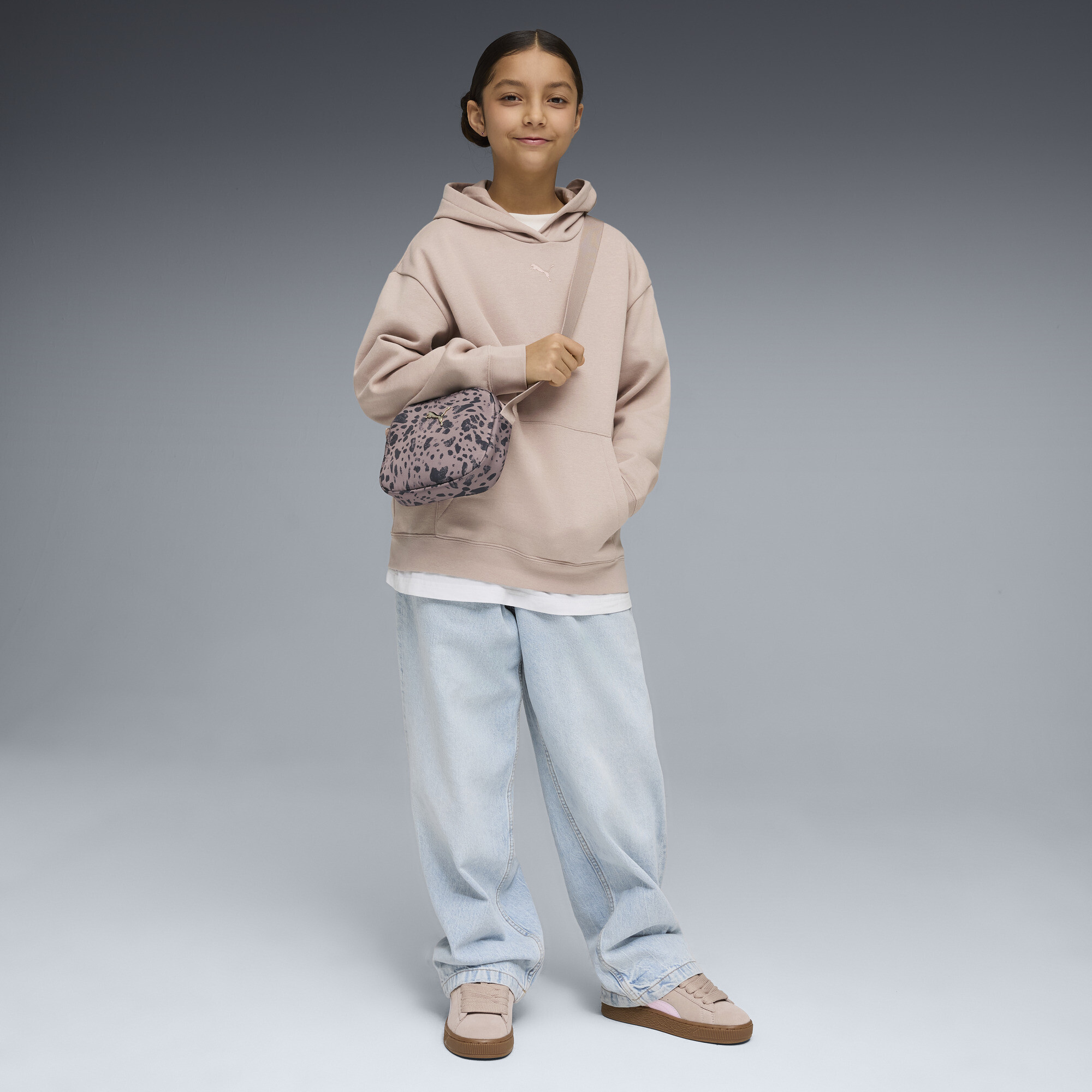 PUMA Essentials relaxte hoodie van fleece voor Dames, Roze, Maat 11-12Y thumbnail 2