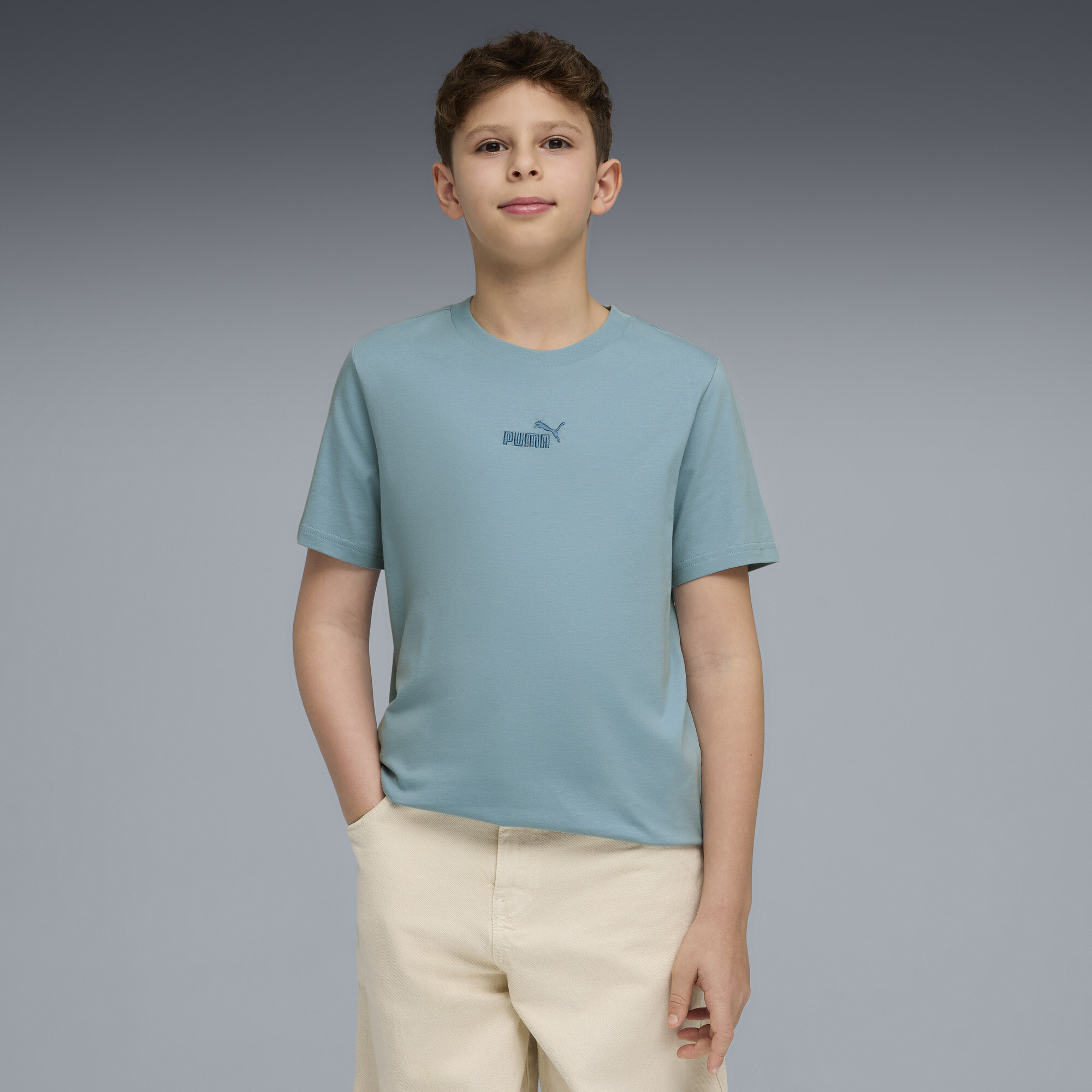 PUMA Essentials No. 1-logo T-shirt voor Heren, Maat 5-6Y thumbnail 4