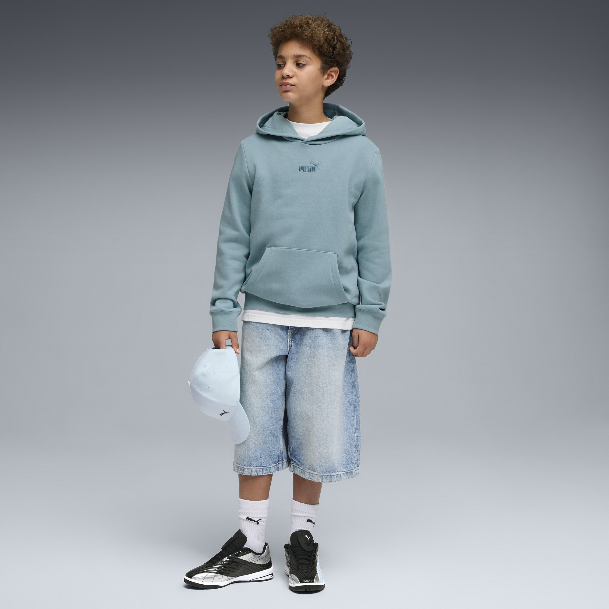 PUMA Essentials No. 1-logo hoodie van fleece voor Heren, Maat 5-6Y thumbnail 2