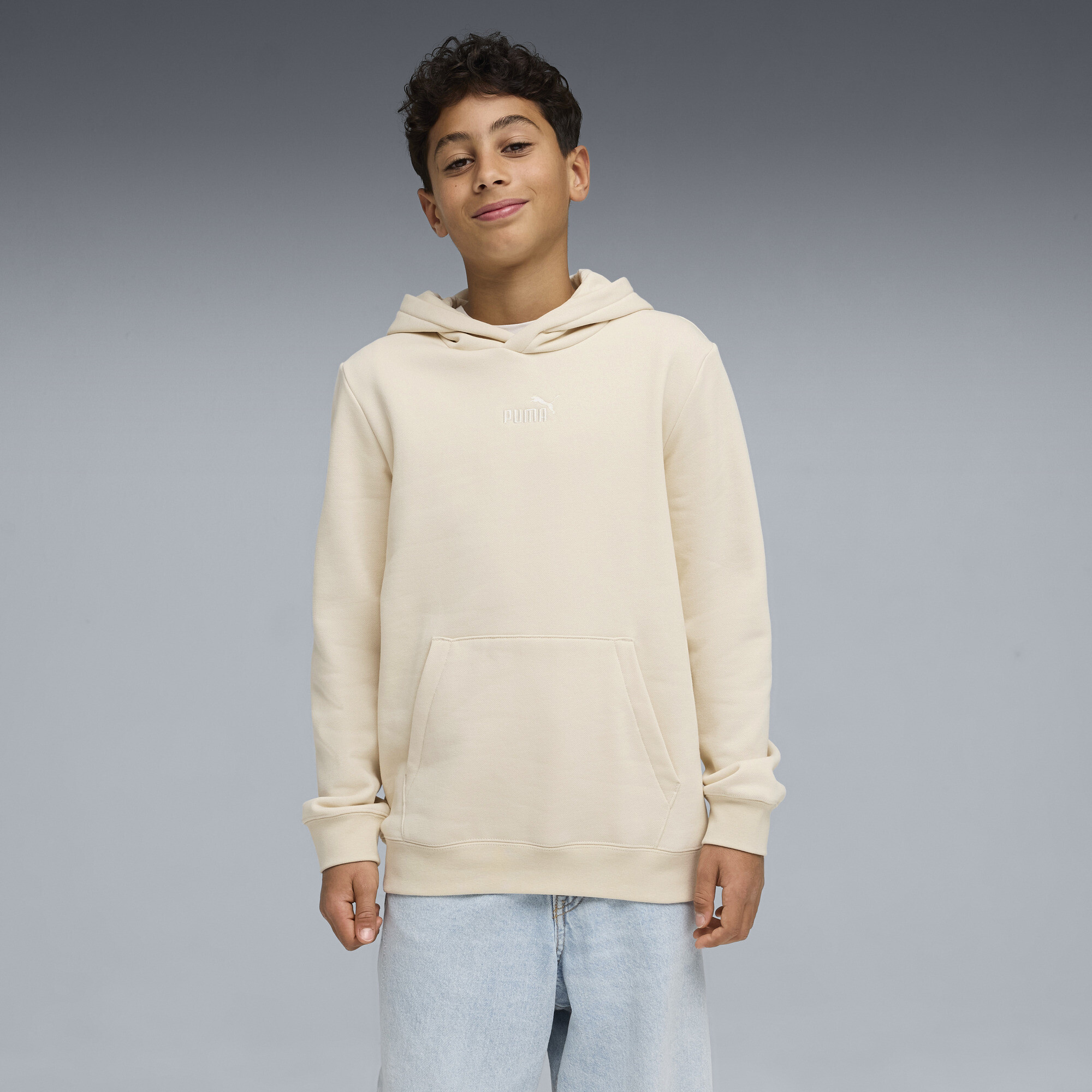 PUMA Essentials No. 1-logo hoodie van fleece voor Heren, Maat 5-6Y thumbnail 4