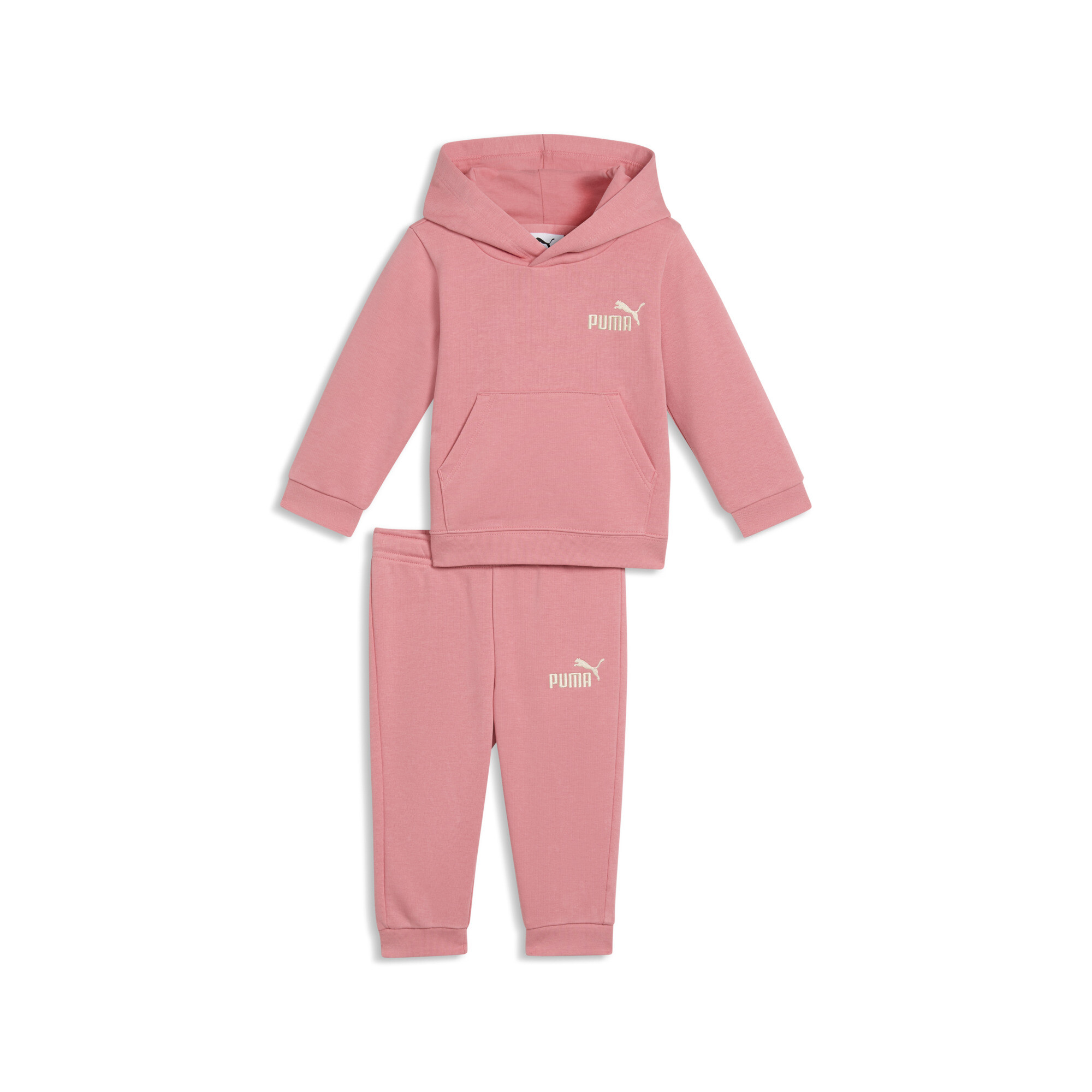 PUMA Minicats loungeset van sweatstof, Roze, Maat 9-12M