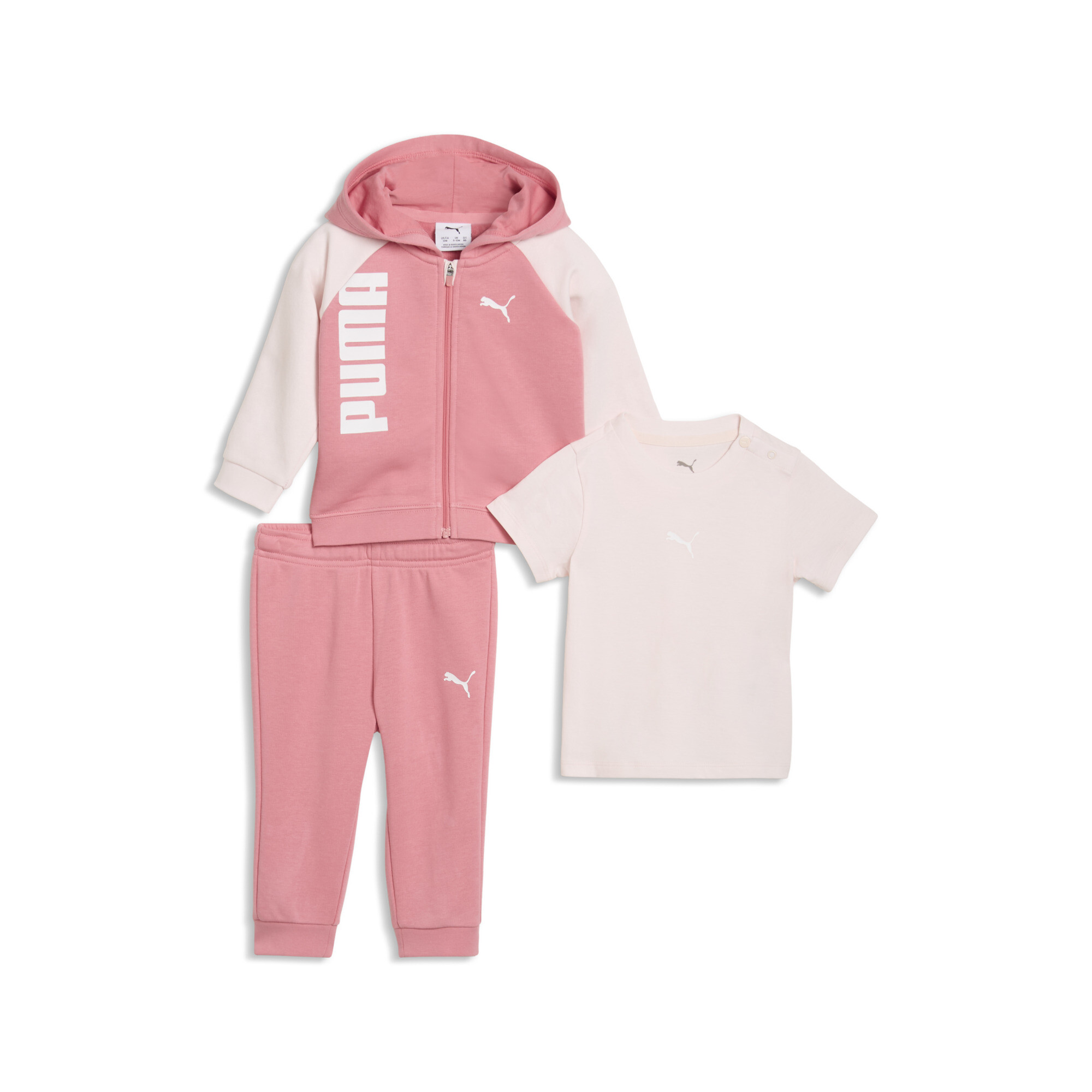 PUMA Minicats 3-delige set, Roze, Maat 6-9M