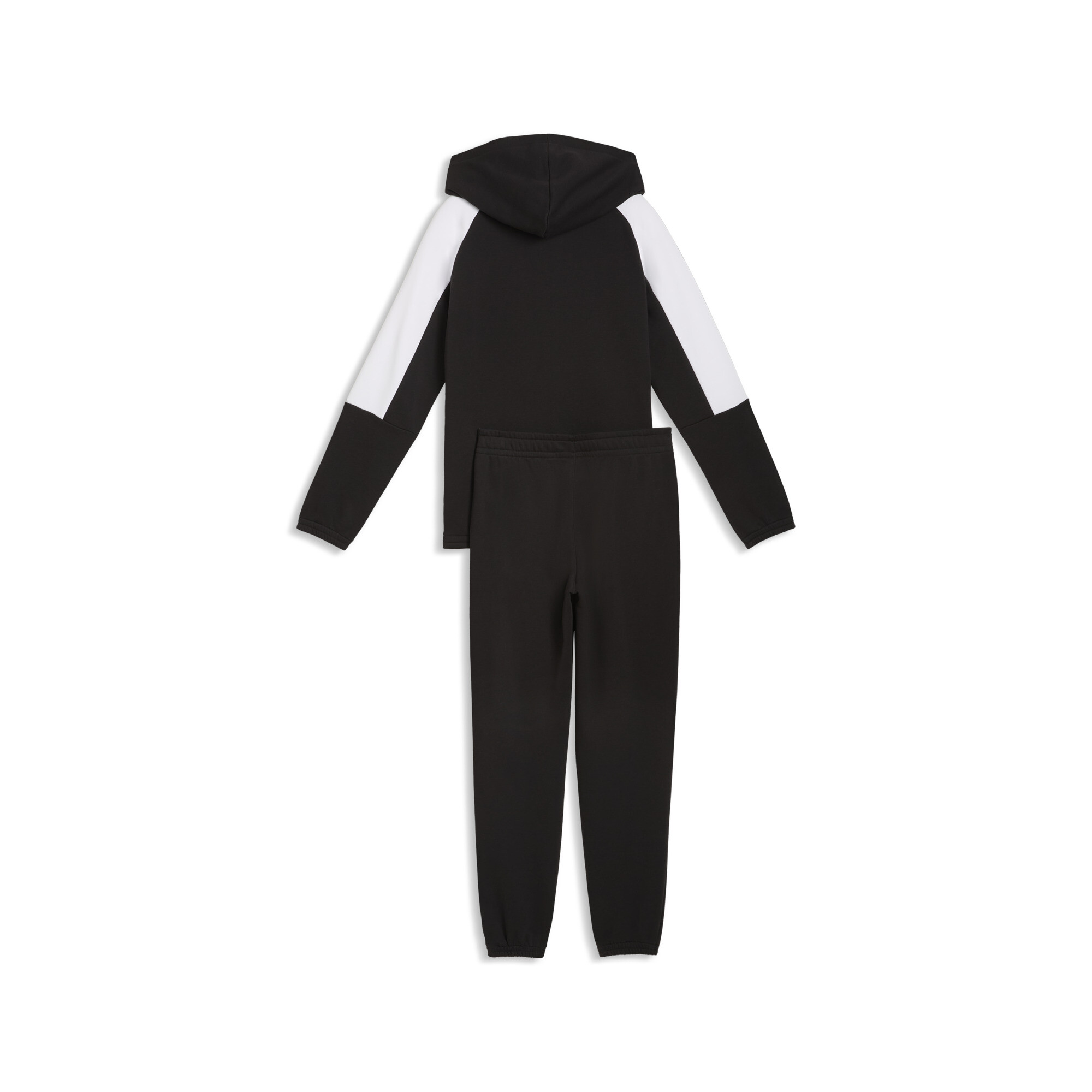 PUMA Essentials Block trainingspak met capuchon voor Heren, Zwart, Maat 9-10Y thumbnail 2