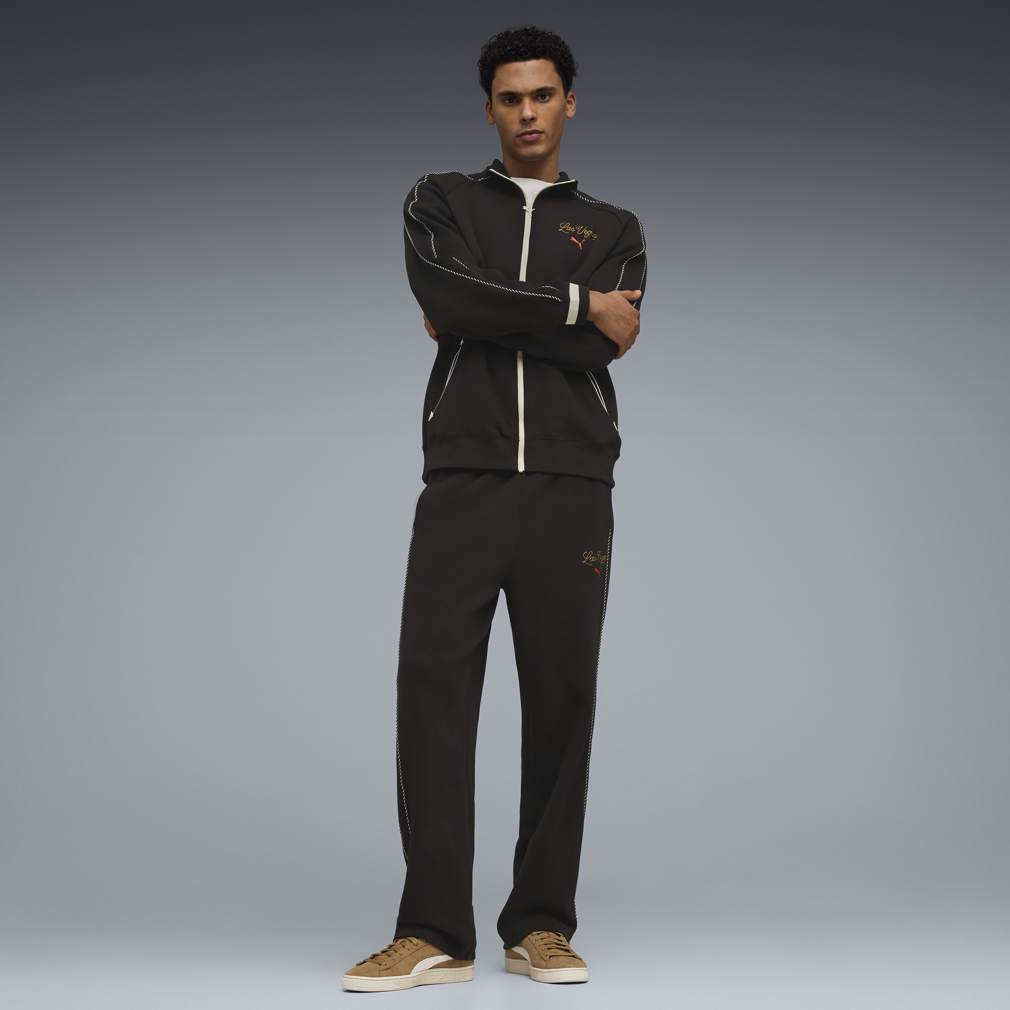 PUMA T7 Las Vegas Men's Track Pants in Black, Size XXL