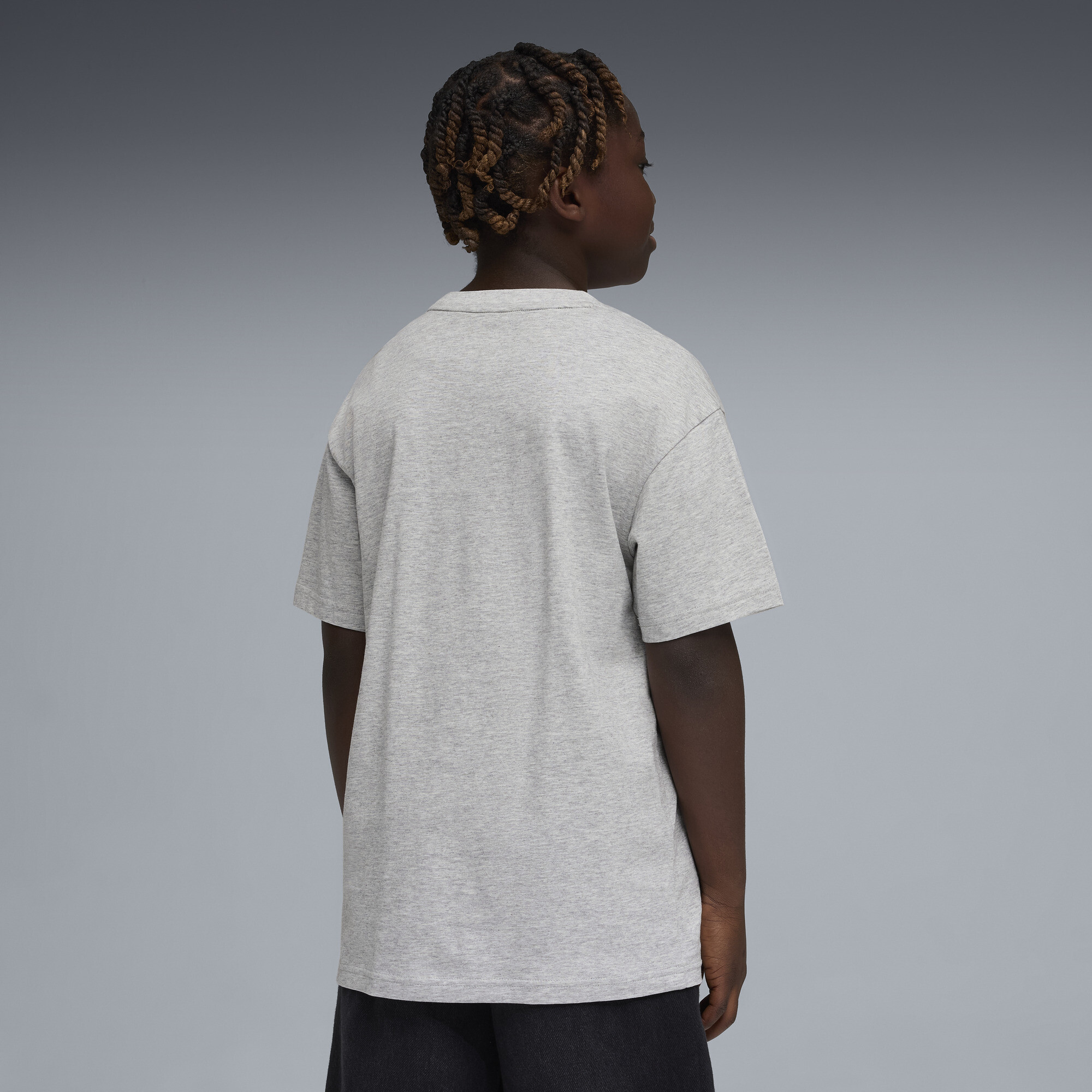 PUMA Essentials Logo Lab Relaxed Graphic T-shirt voor Heren, Grijs, Maat 13-14Y thumbnail 5