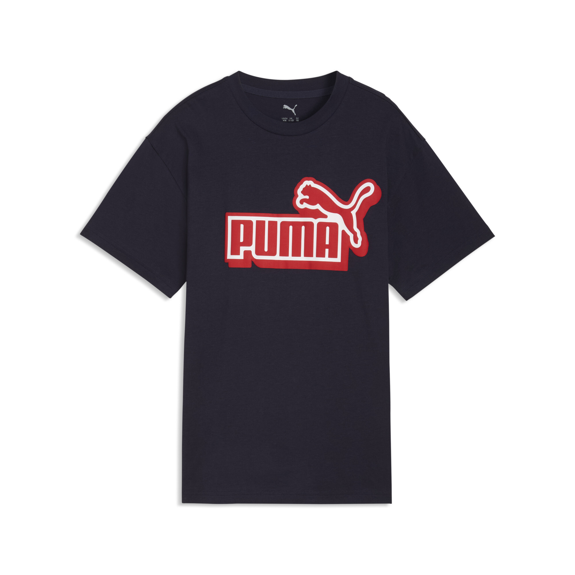 PUMA Essentials Logo Lab Relaxed Graphic T-shirt voor Heren, Blauw, Maat 15-16Y thumbnail 3