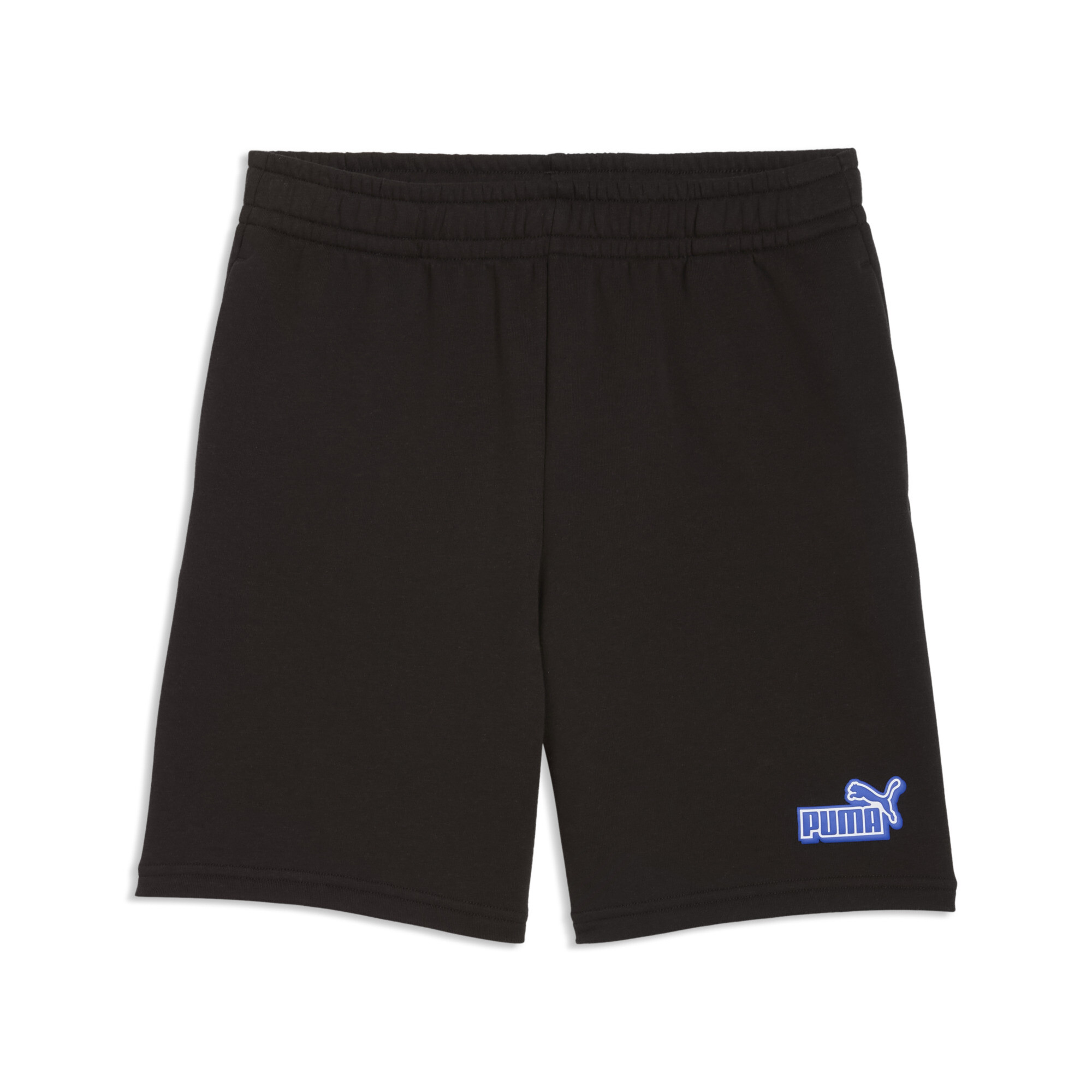 PUMA Essentials Logo Lab relaxed short voor Heren, Zwart, Maat 9-10Y