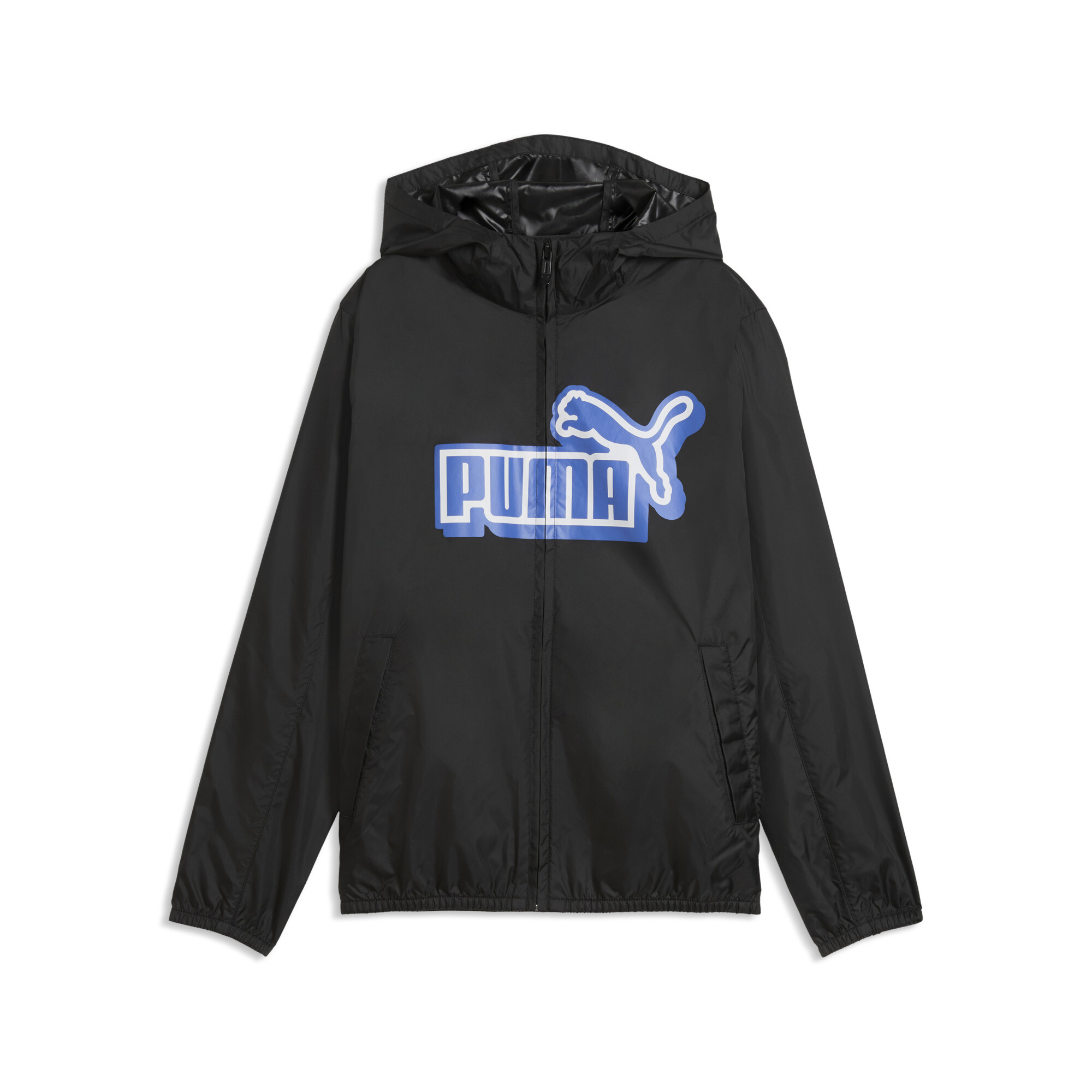 PUMA Essentials Graphics windjack, Zwart, Maat 13-14Y thumbnail 3
