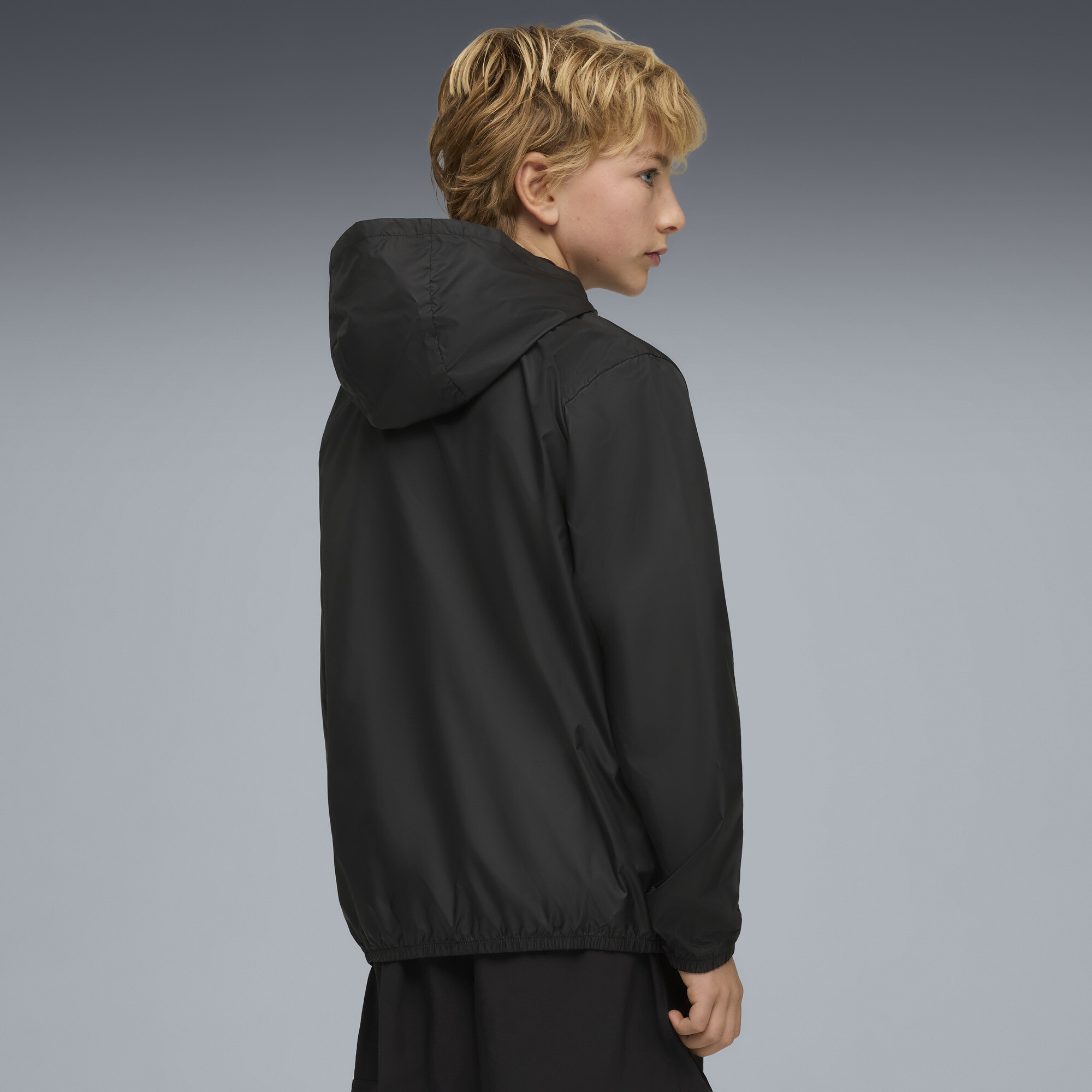 PUMA Essentials Graphics windjack, Zwart, Maat 13-14Y thumbnail 4