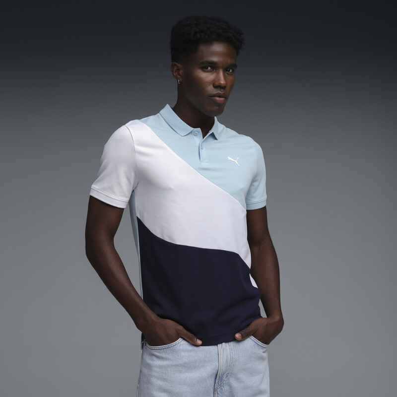 

Men's PUMA Essentials Elevated Slim Fit Colorblock Polo