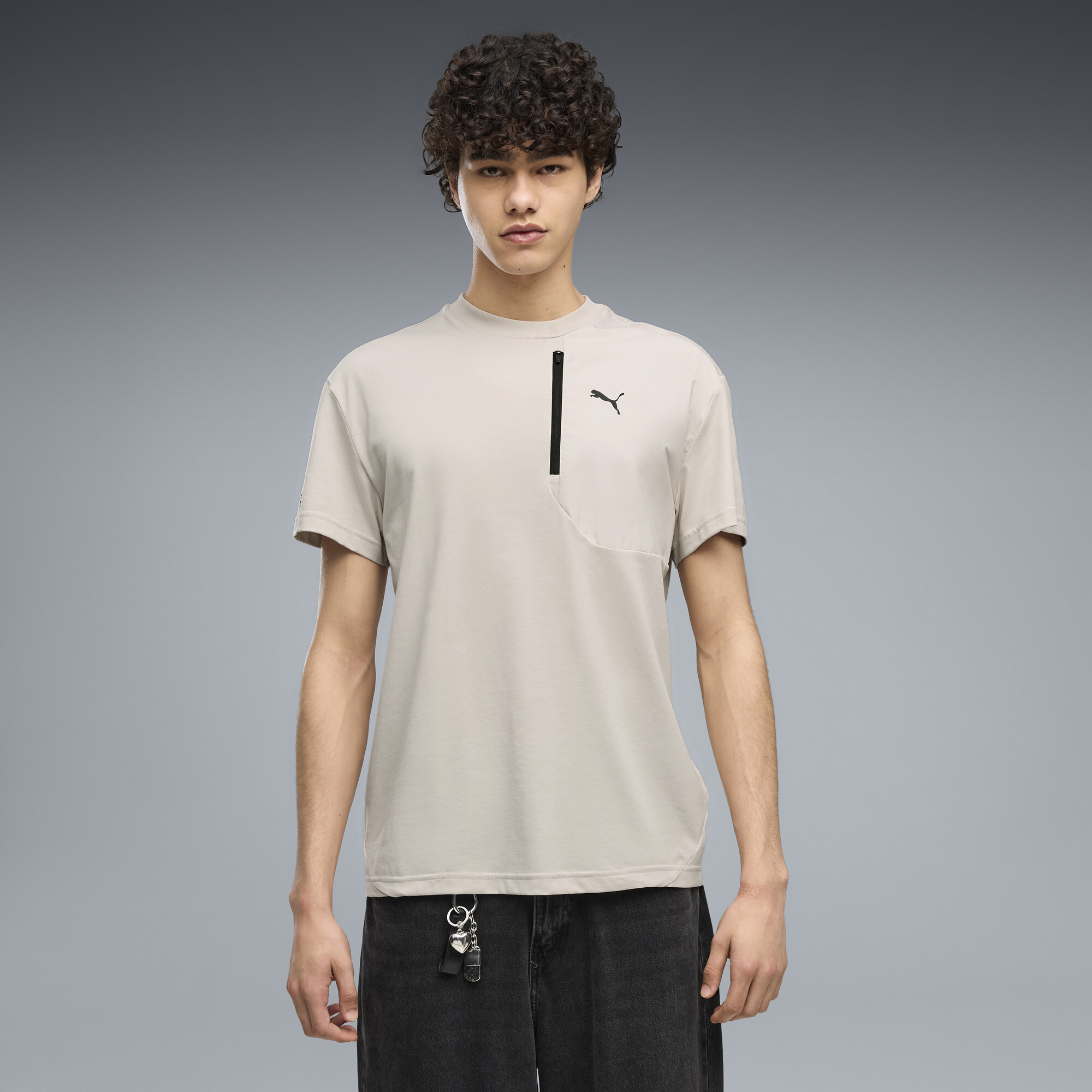 PUMATECH T-Shirt mit Brusttasche Herren, Kleidung, , M