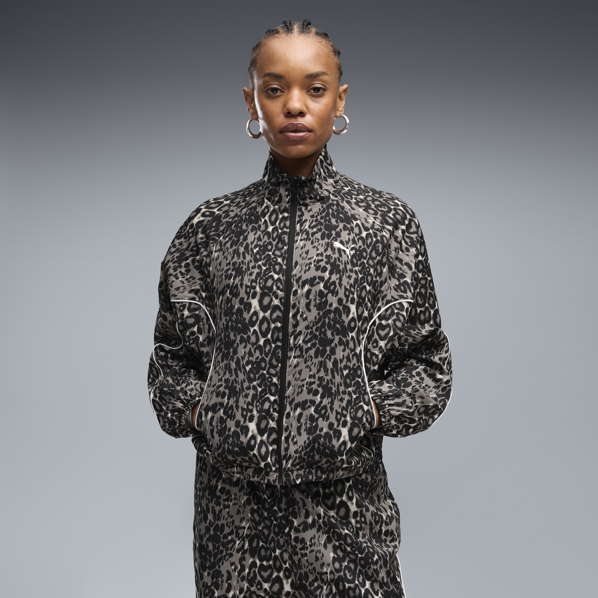 Veste décontractée à zip et imprimé animal PUMA Sport Femme Vêtements