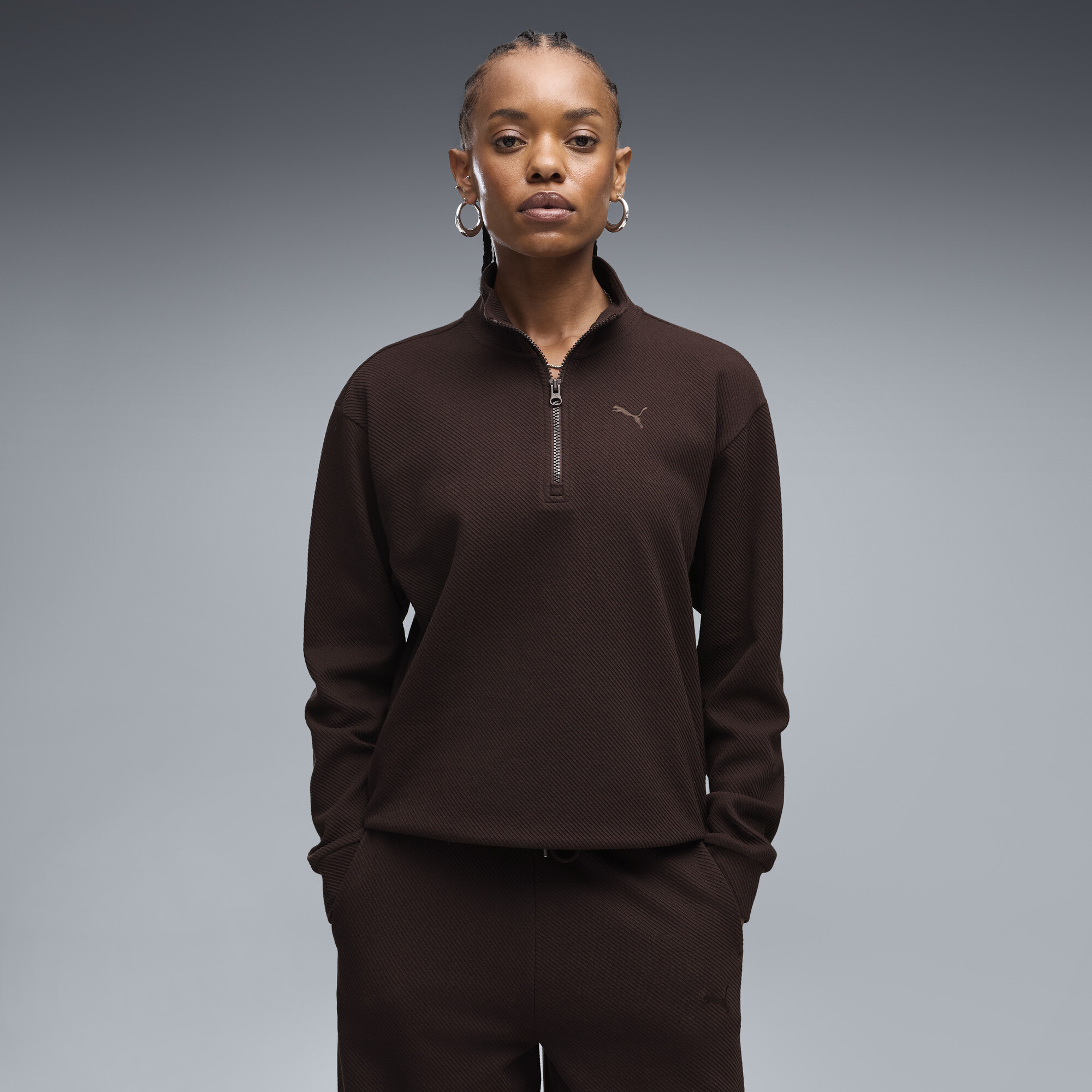 PUMA Sweat à 12 zip Essentials Elevated Femme Vêtements - vue 2
